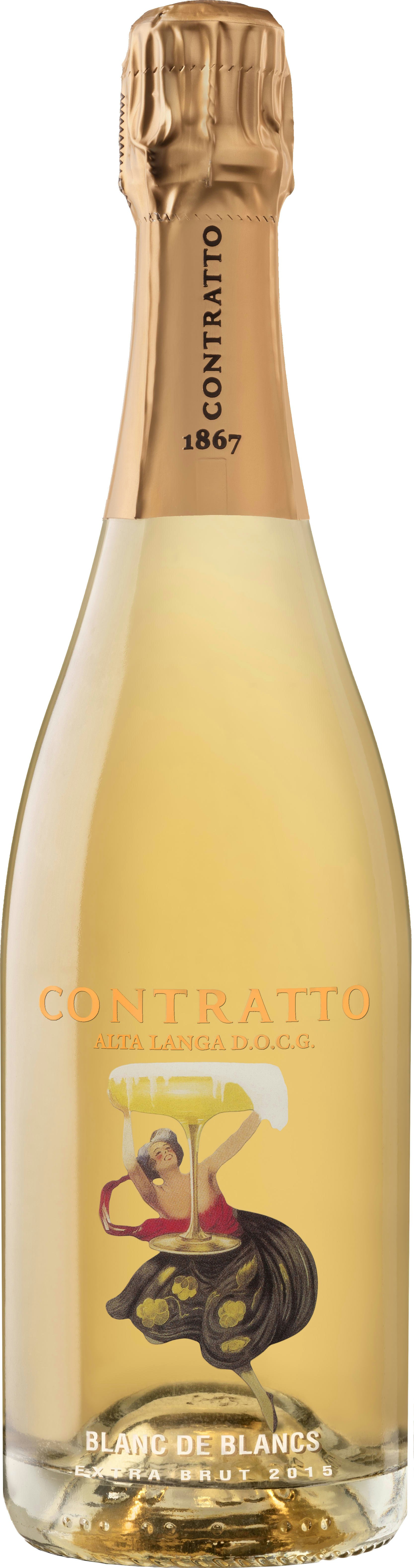 Various Wine White Contratto Blanc De Blancs Extra Brut 2019 75Cl - Pack Of 6
