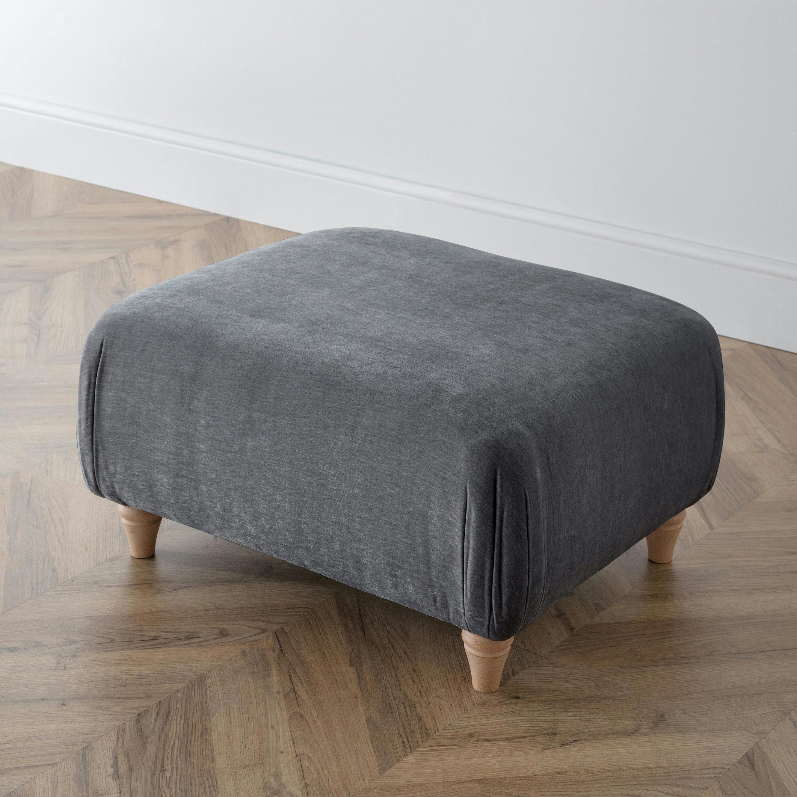 Rackhams The Bromfield Footstool - Charcoal