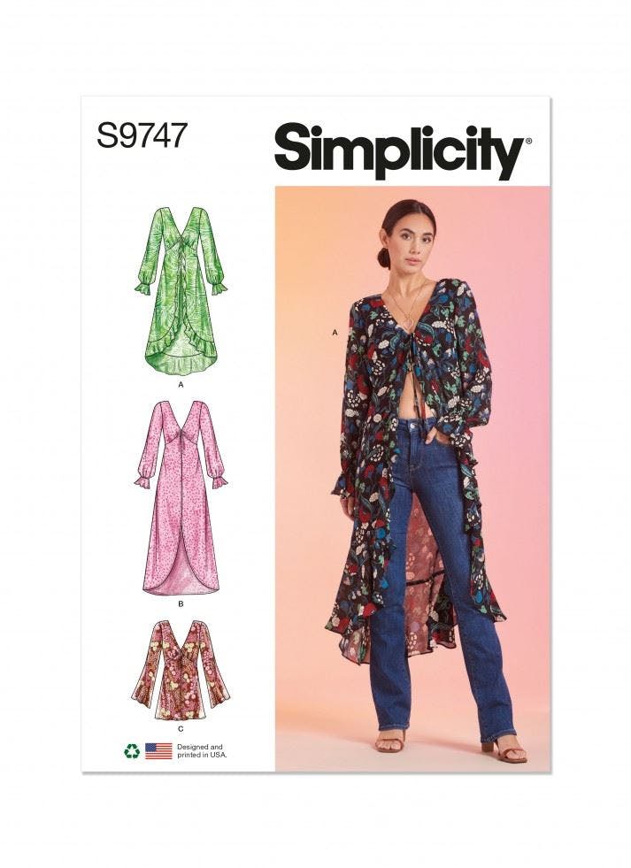 Simplicity Women's Sewing Pattern 9747, Dresses For K5 (8-10-12-14-16) - Intermediate - K5 (8-10-12-14-16)