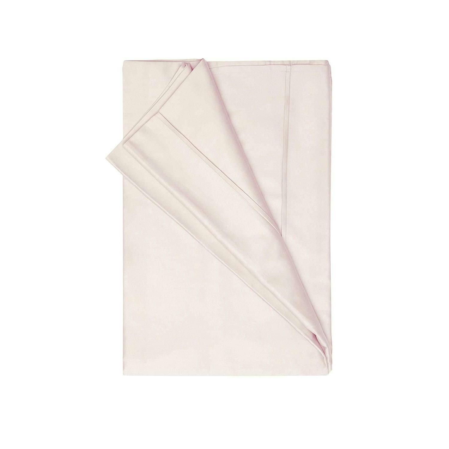 Belledorm Pink 200 Thread Count Egyptian Cotton Flat Sheet - Powder - Powder - Single - 100% Egyptian Cotton
