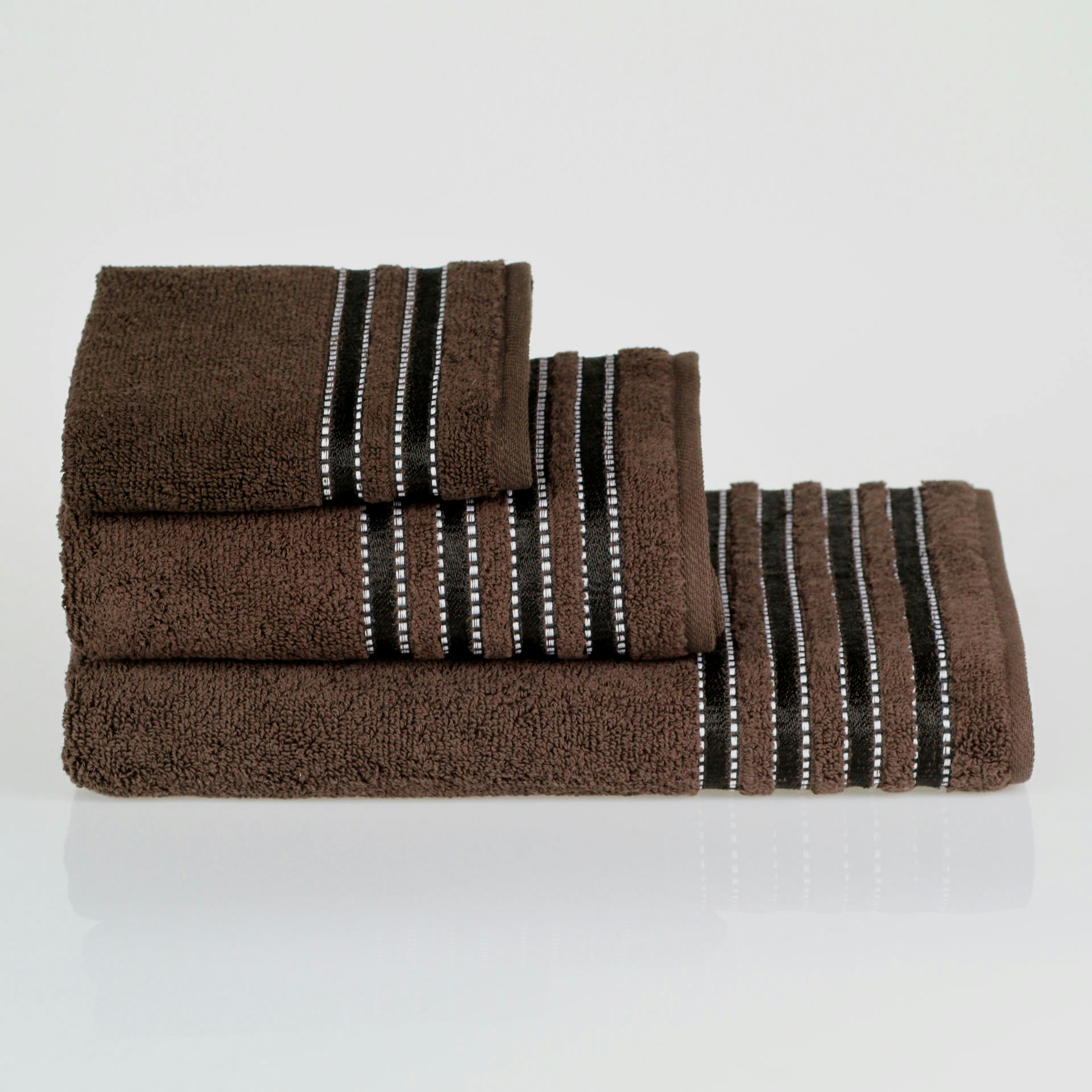 My Basic Stuff Cotton Towel Set | 500 Gsm | Hand & Bath Towels | Ultra Soft & Absorbent | Chocolate - Cotton - Chocolate