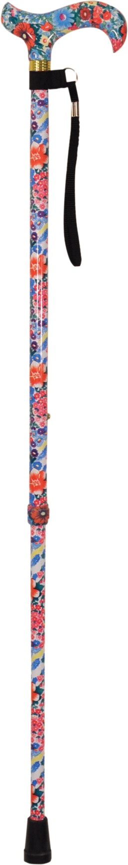 Aidapt Deluxe Patterned Walking Cane Floral