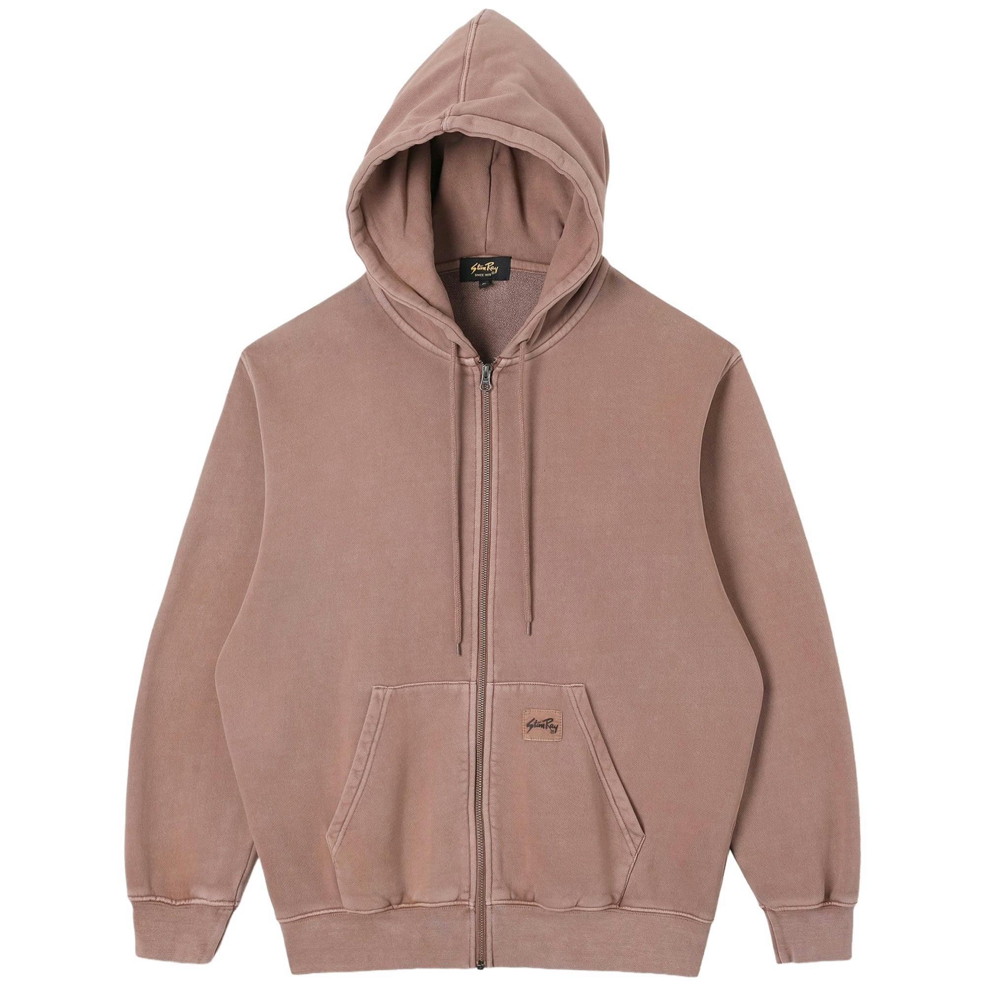 Stan Ray Unisex Patch Zip Hood - Washed Acorn - Medium