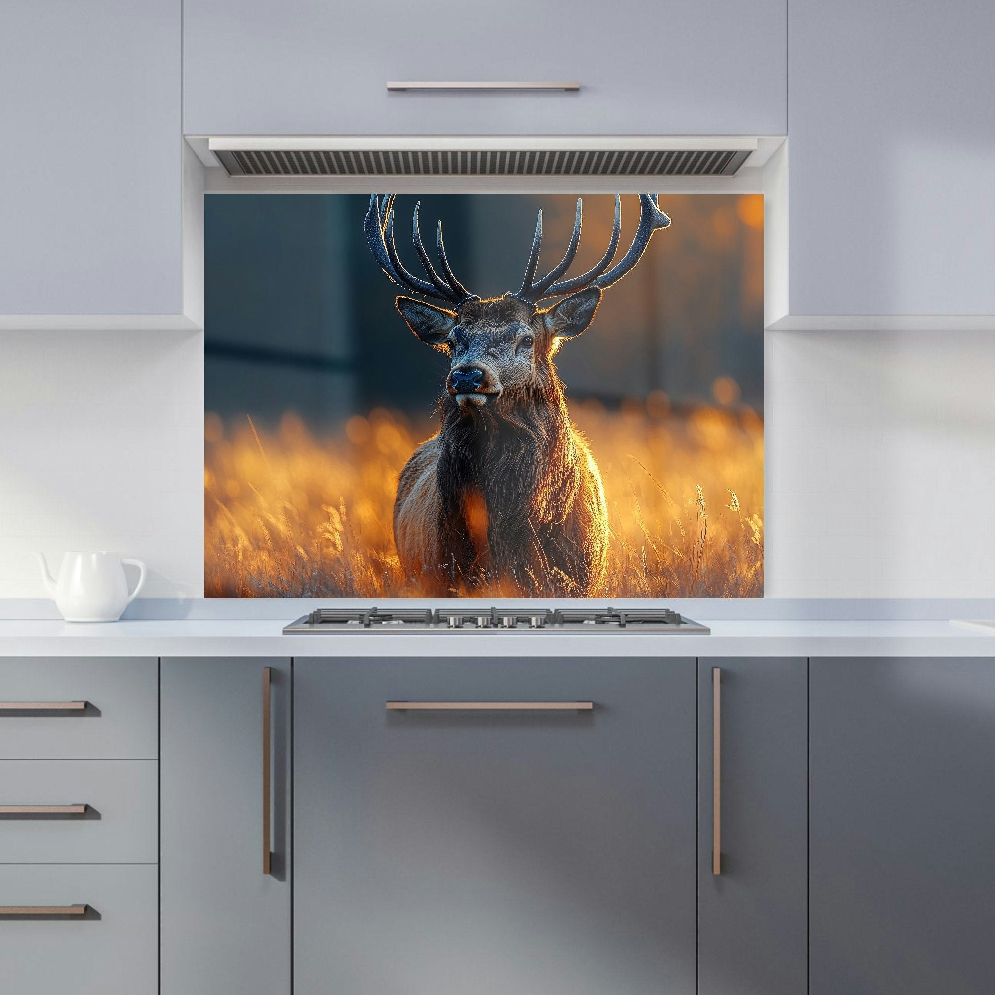 Warren Reed Stag Kitchen Splashback - W900mm X H650mm