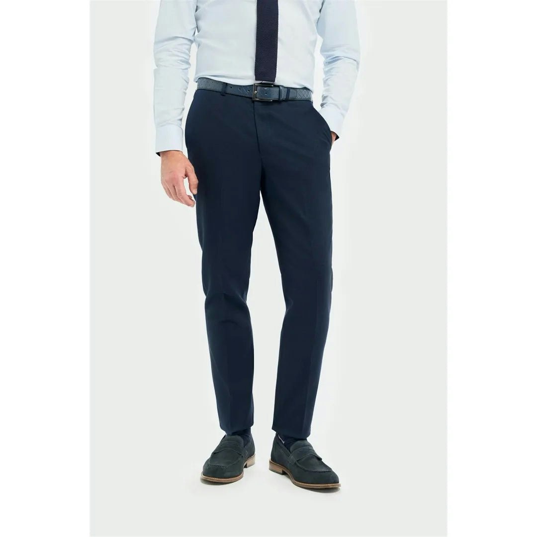 House Of Cavani Men's Tropez - Navy Formal Trousers - 46W 32L