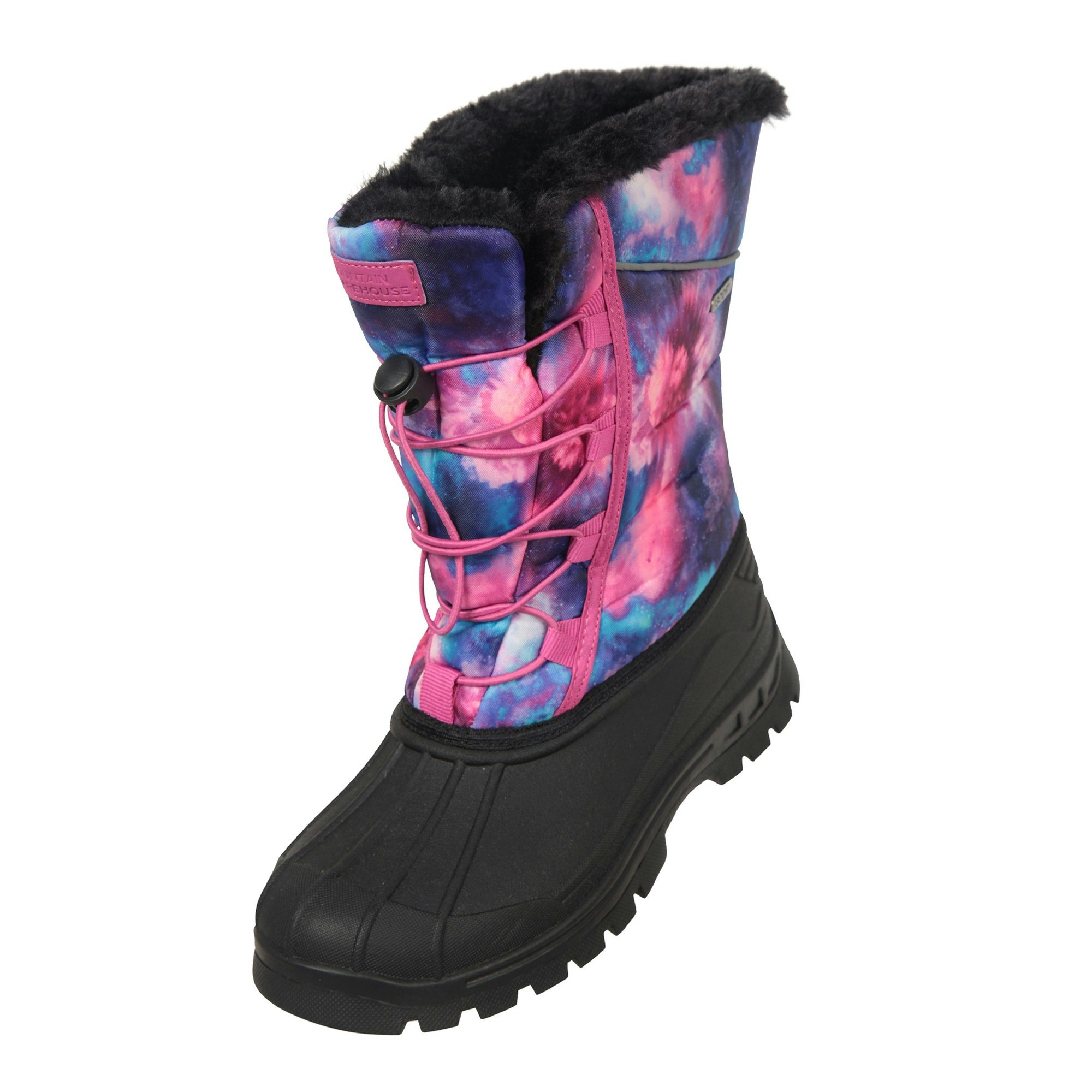 Mountain Warehouse Dark/Purple Kids Whistler Adaptive Stars Snow Boots - 13 Uk Child