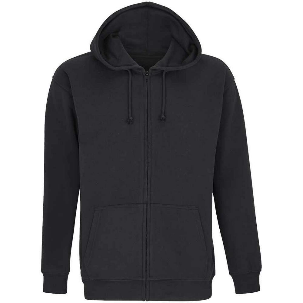 Sol's Men's Black Carter Full Zip Hoodie In | Size: Xl - Image 2