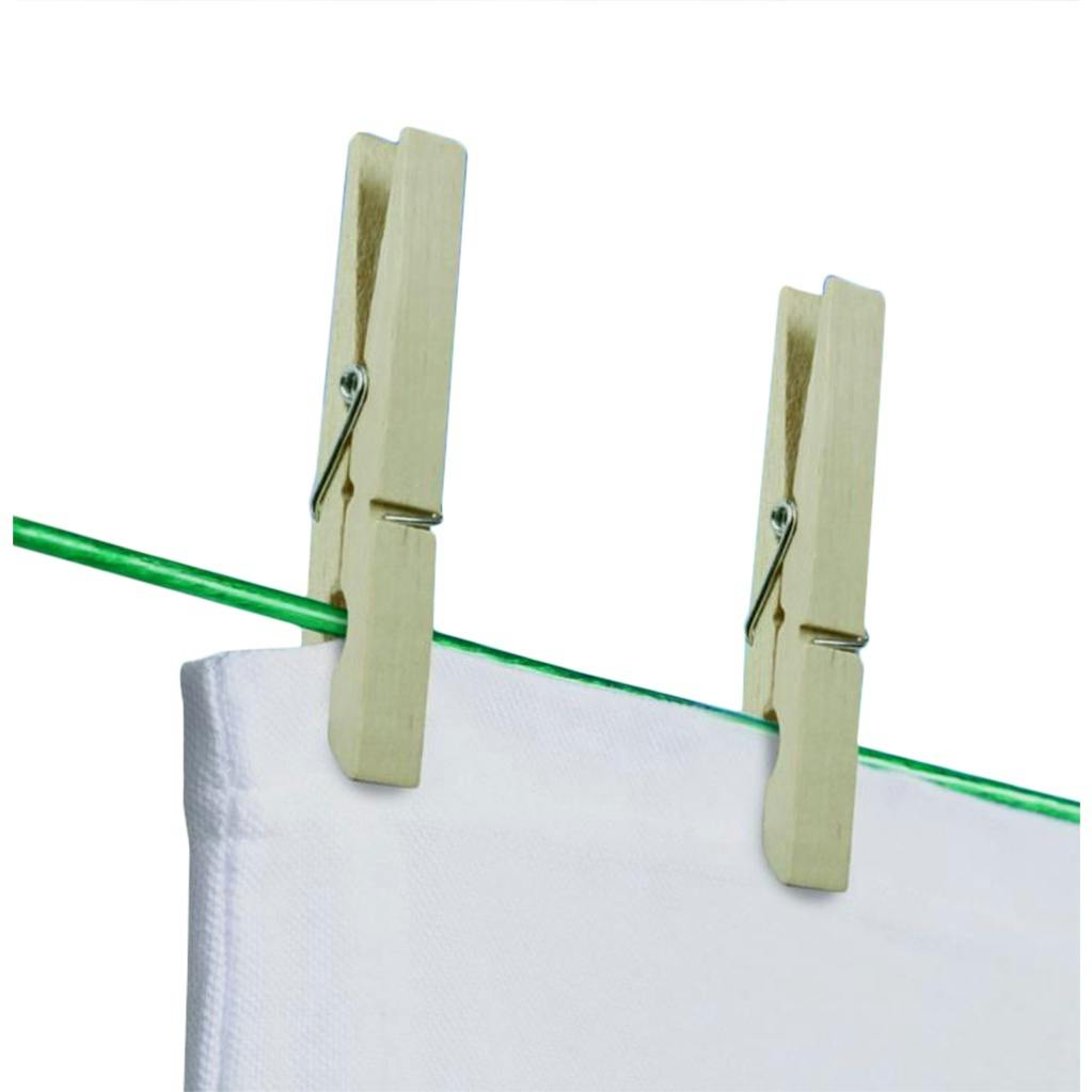 Rackhams Cream Deluxe Wooden Clothes Peg (Pack Of 36)