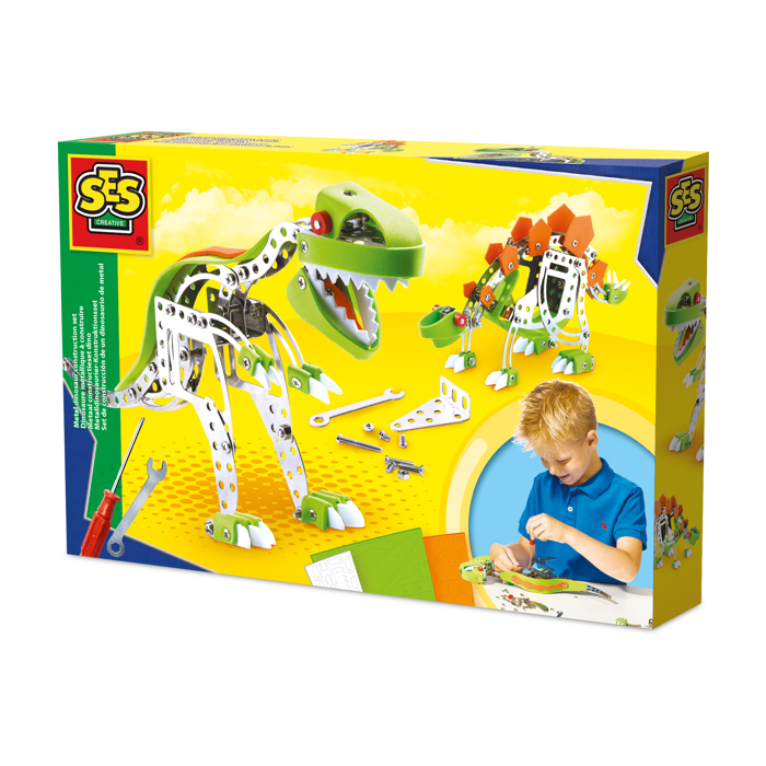 SES Creative 14958 Metal Dinosaur Construction Set, Mixed - Image 3