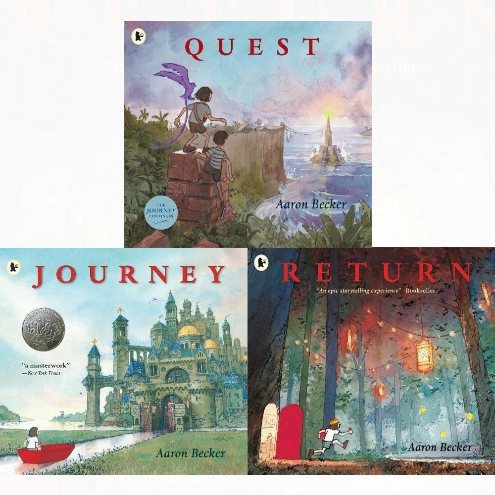 Walker Books Girls Red Journey Trilogy Collection 3 Books Set - Journey, Quest, Return By Aaron Becker