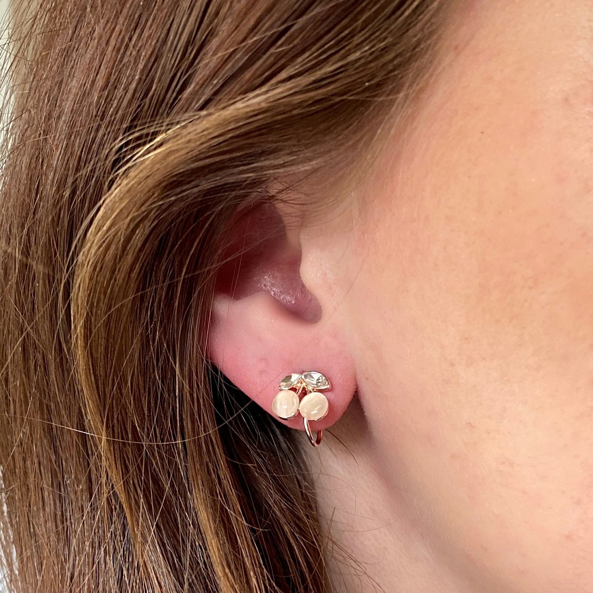 Queenmee Accessories Light Small Clip On Earrings Crystal