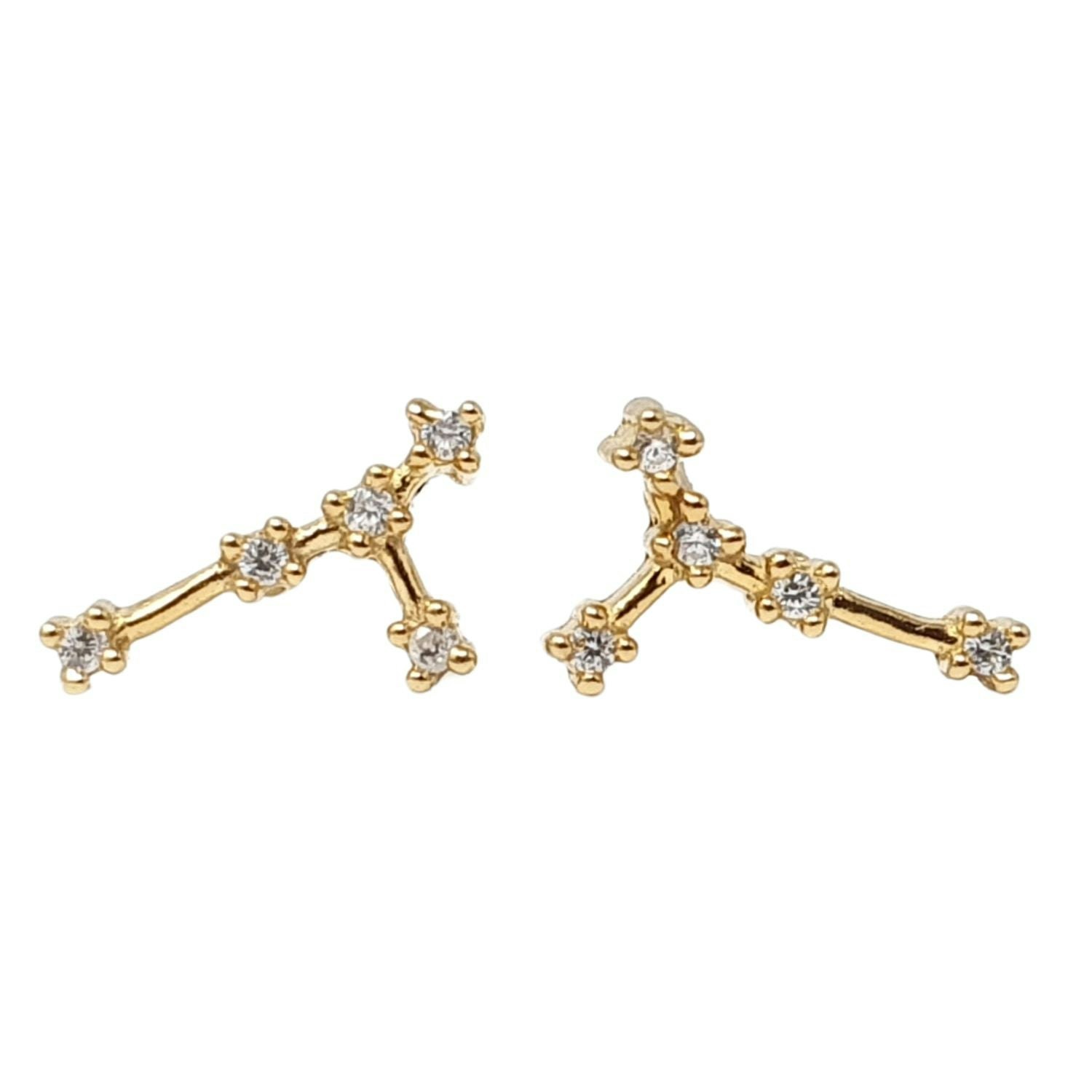 Harfi Cancer Star Sign Constellation Astrology Tiny Earrings