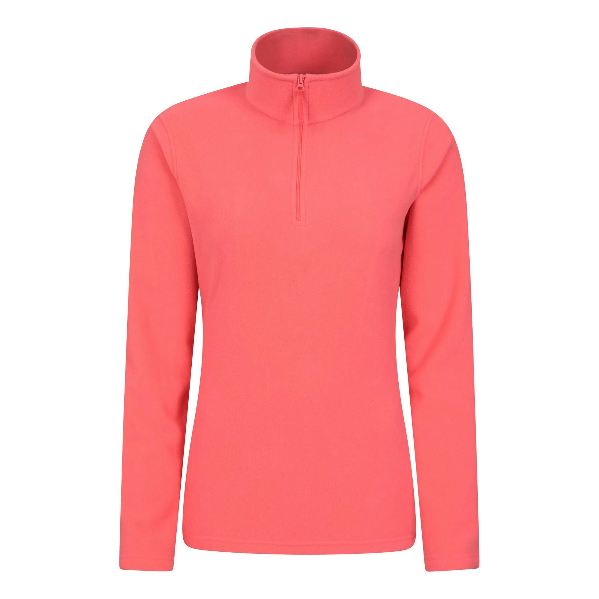 Mountain Warehouse Women's Pink Camber Ii Fleece Top - Bright - Xxs - Bright - 100% Polyester