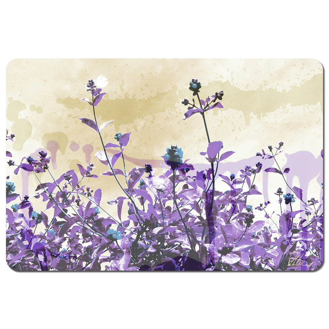 Benjamin Tate Design Purple Flowers (Placemat) Size 6