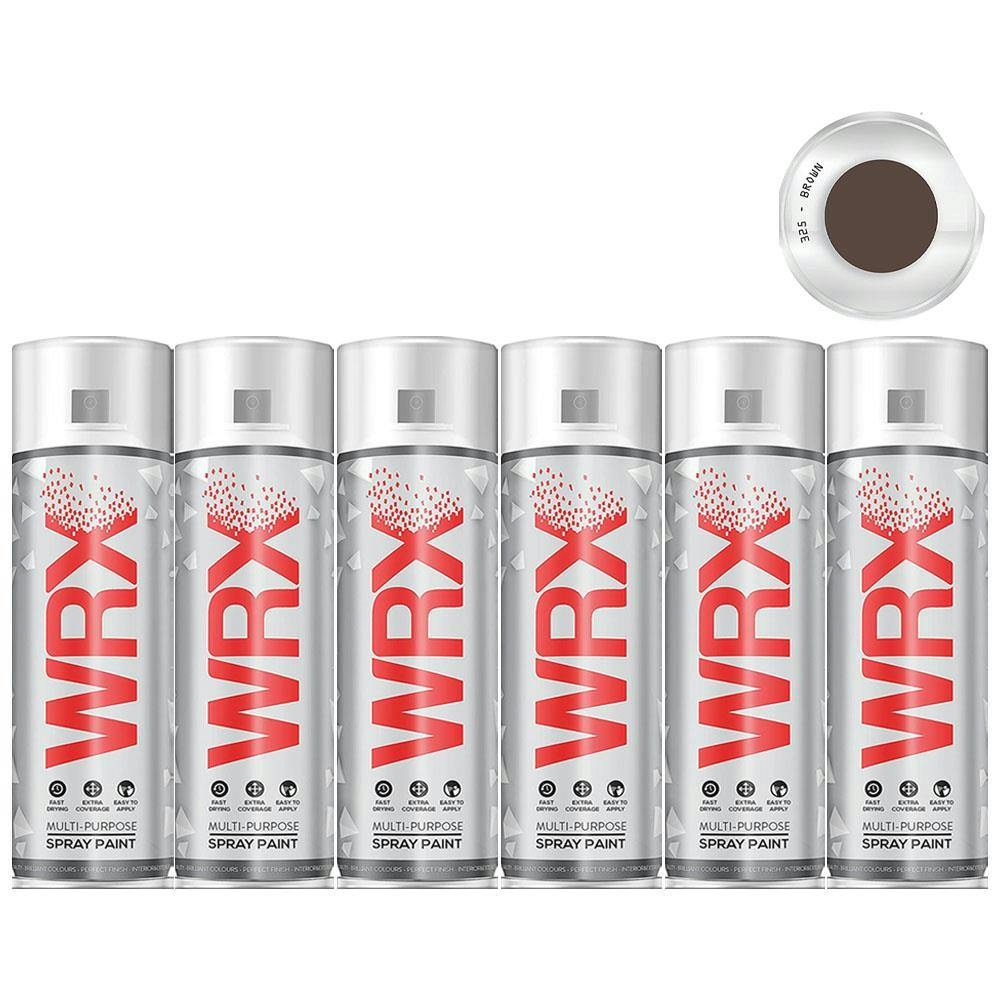 WRX 12 X Spray Paint 400 ml - Brown 325 RAL 8016 - Image 7