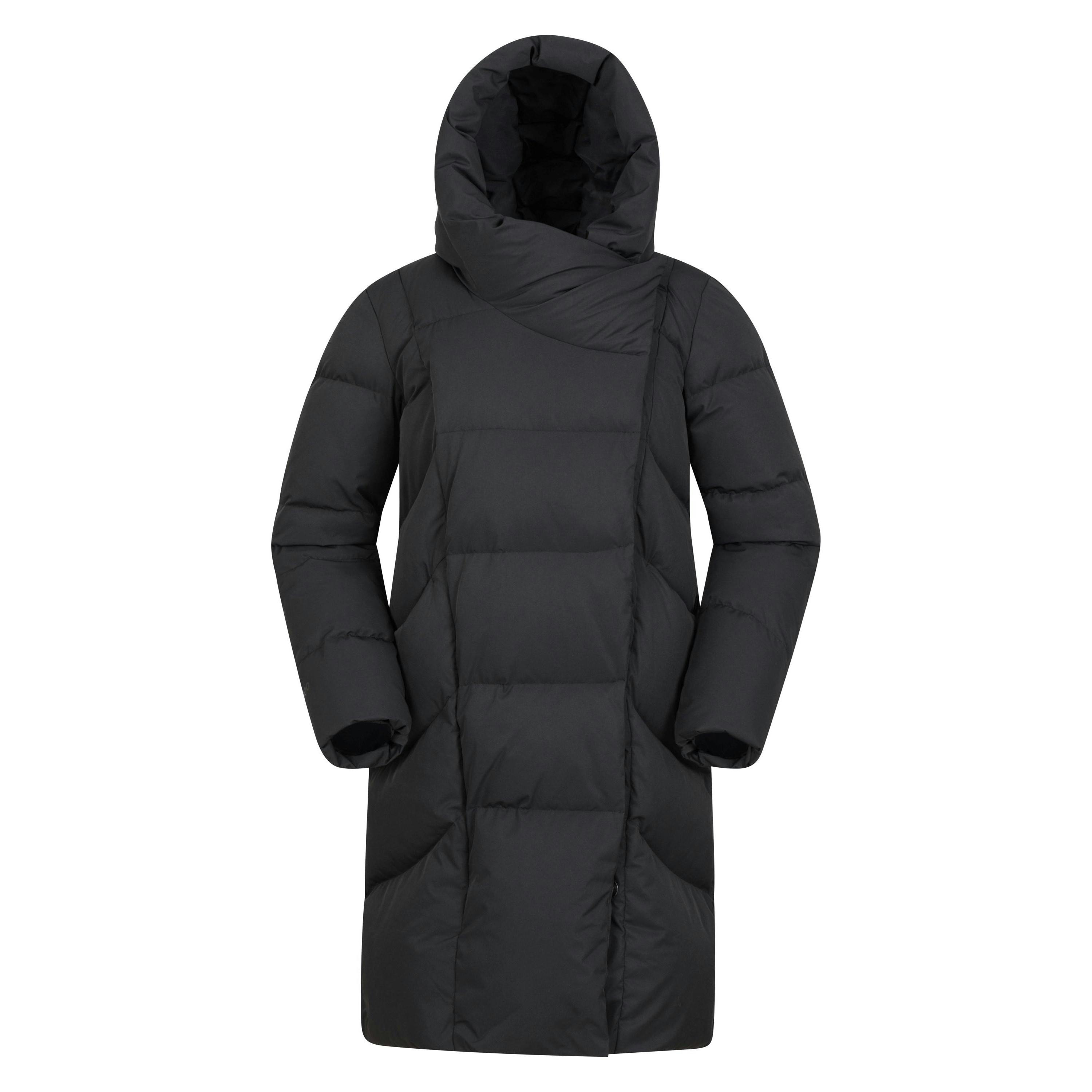 Mountain Warehouse Women's Black / Cosy Extreme Ii Wrap Down Jacket - 20 Uk - 100% Polyester
