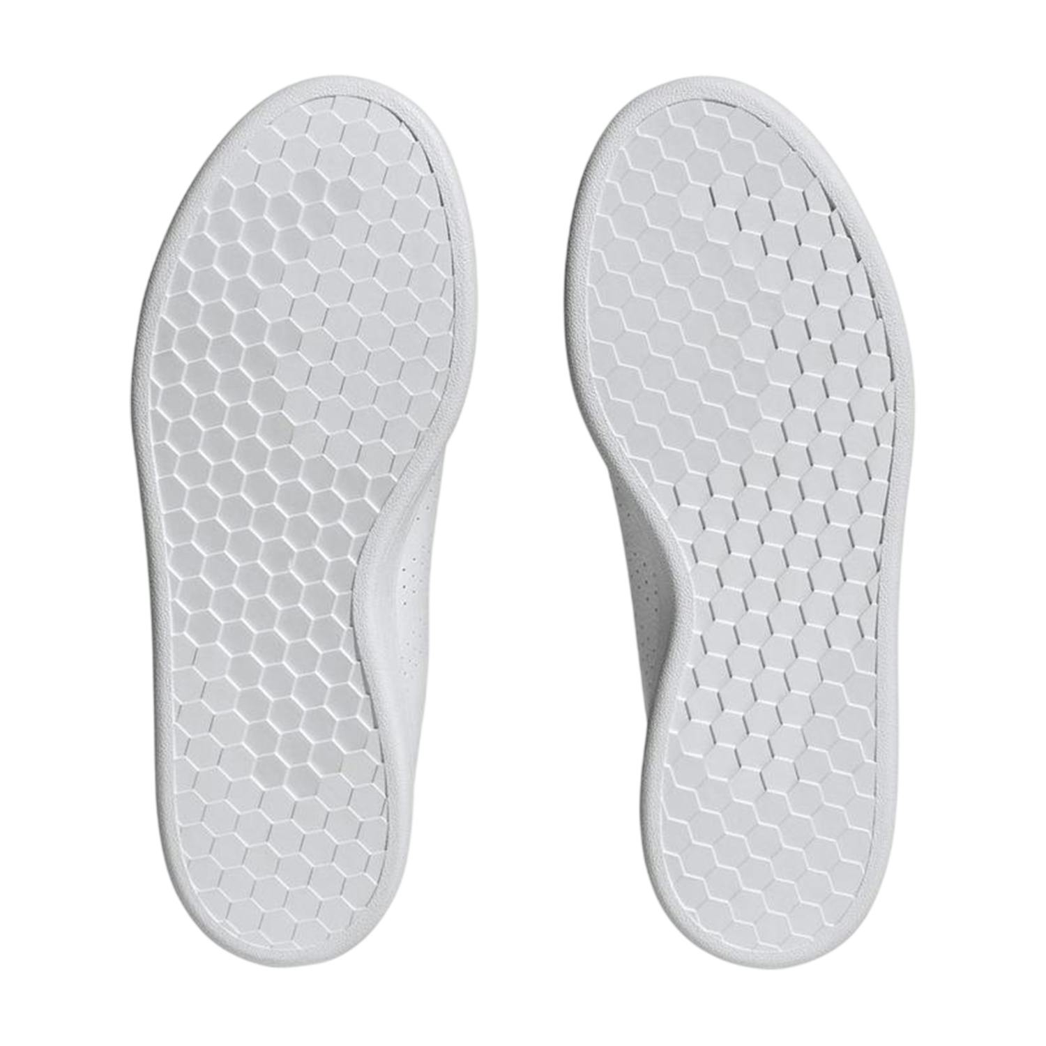 Adidas Women's White Advantage Flat Trainers - 4.5 Uk - 100% Mixed
