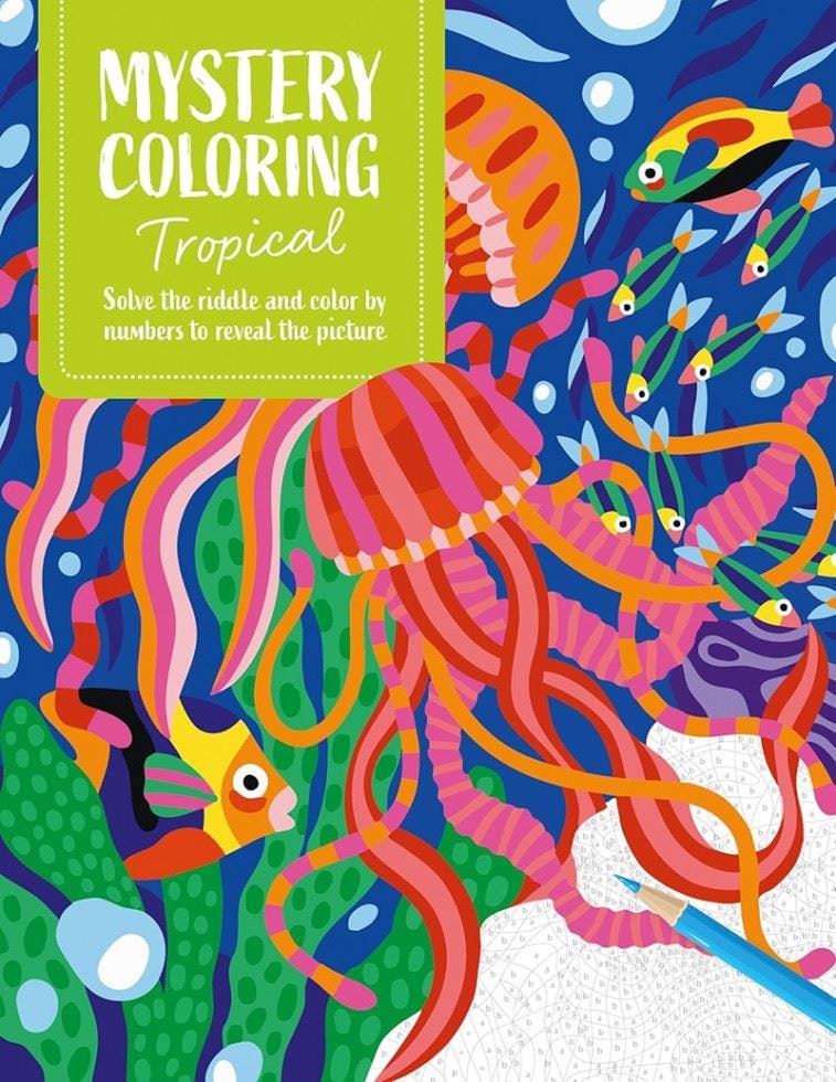 Mystery Coloring Tropical: Solve the riddle by David & Publishing (PB 2025) - Image 9