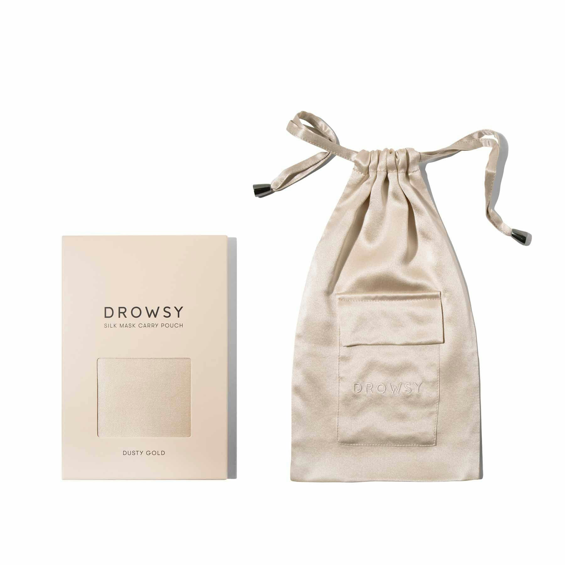 Drowsy Sleep Co Gold Dusty Silk Carry Pouch