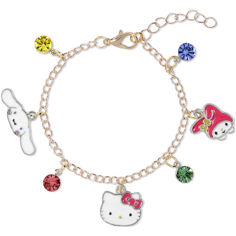 KIDS EUROSWAN Hello Kitty Girls Adjustable Chain Charm Bracelet - Image 3
