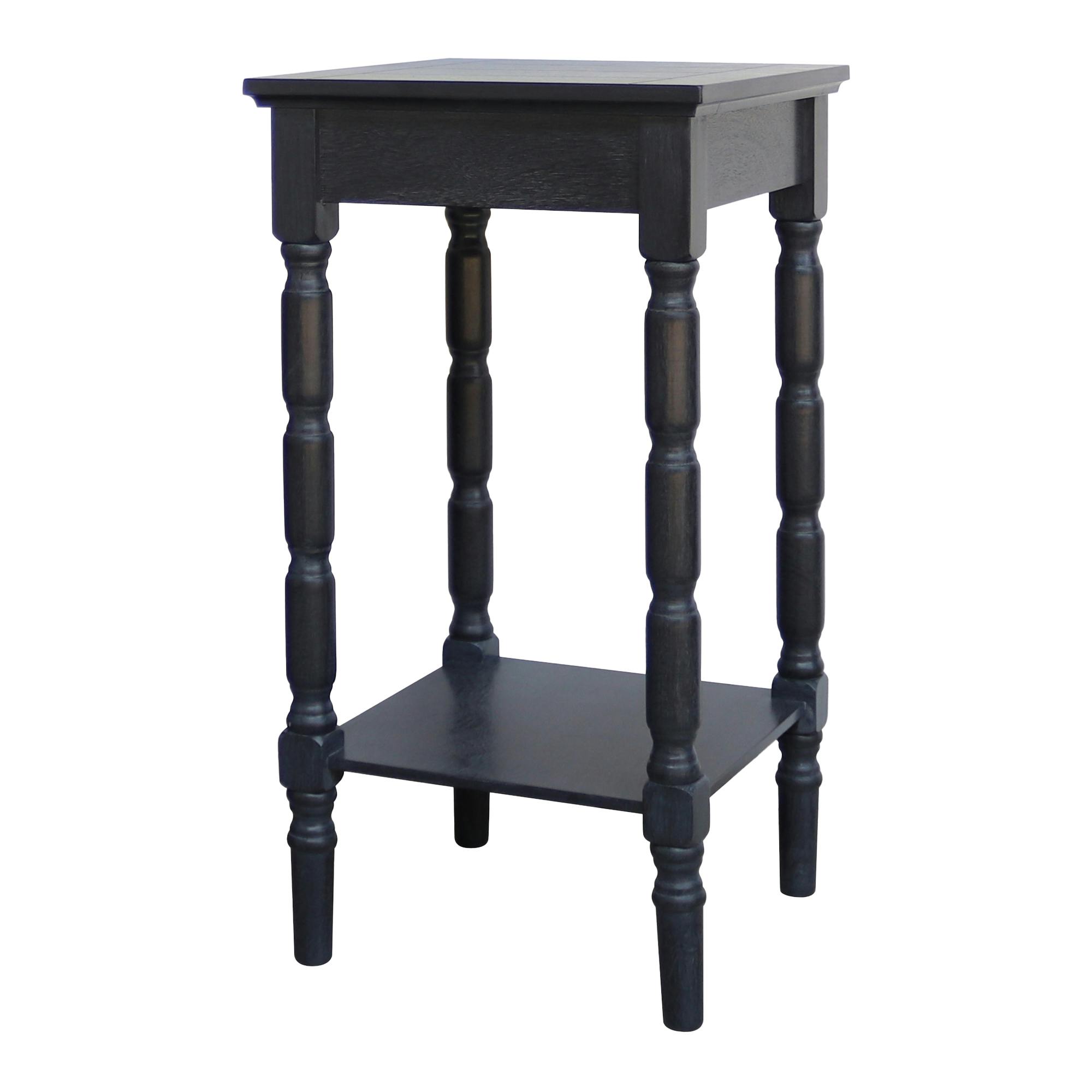 Hill Interiors Black Contour Collection Side Table - One Size - 100% Mixed