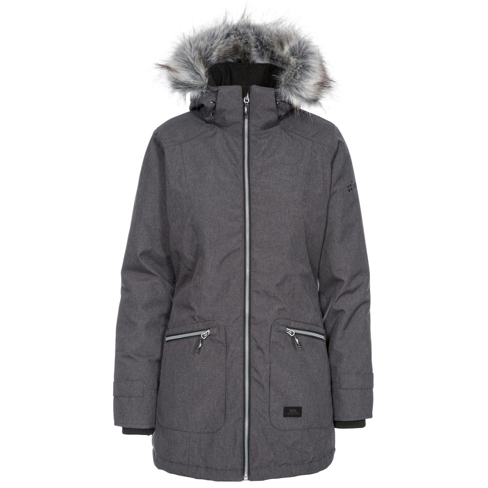 Trespass Womens/Ladies Daybyday Waterproof Jacket - Black - Size 2XS - Image 2