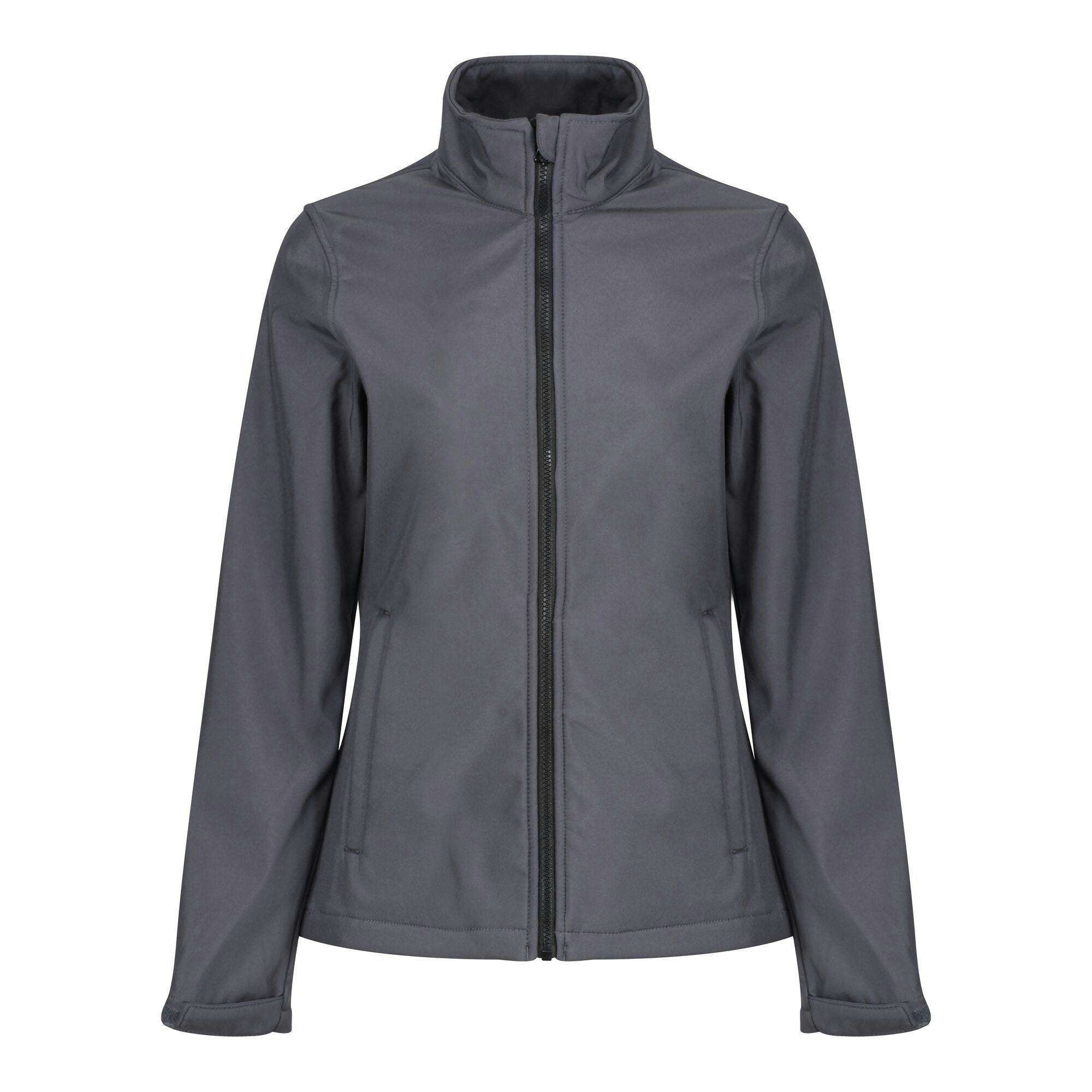Regatta Women's Ablaze Soft Shell Jacket Grey Size 12 Water Resistant Full Zip Coat - Image 3