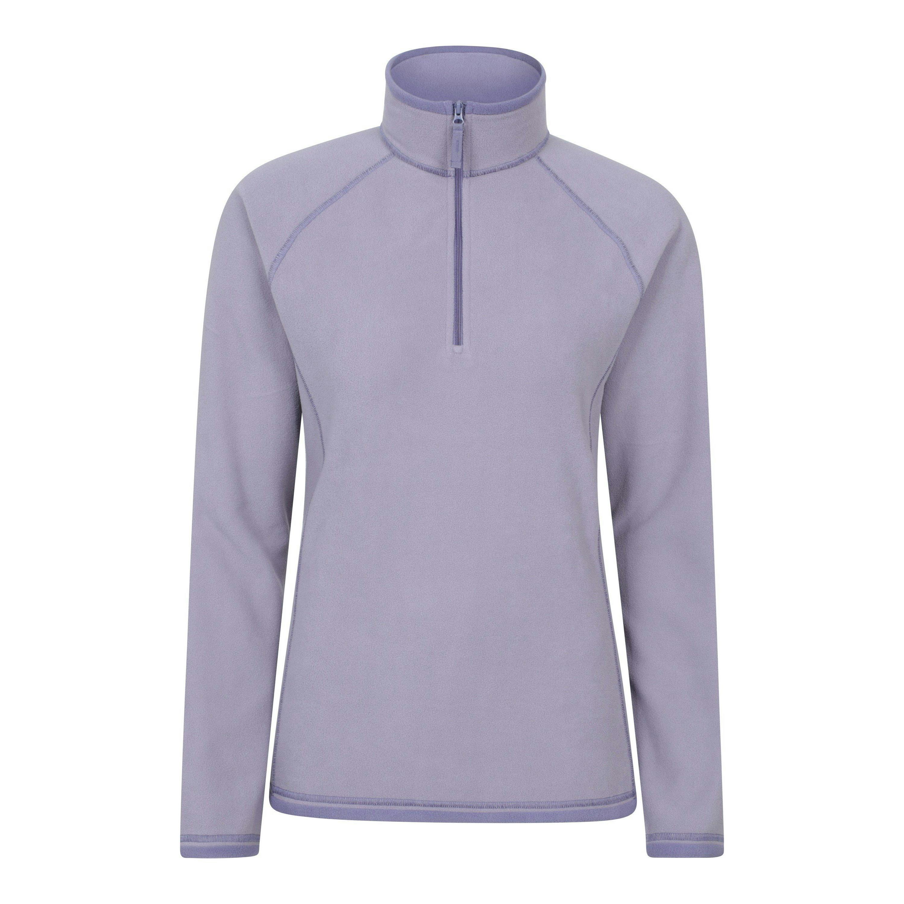 Mountain Warehouse Women's Purple Montana Half Zip Fleece Top - Dusky - 22 Uk - Dusky - 100% Polyester