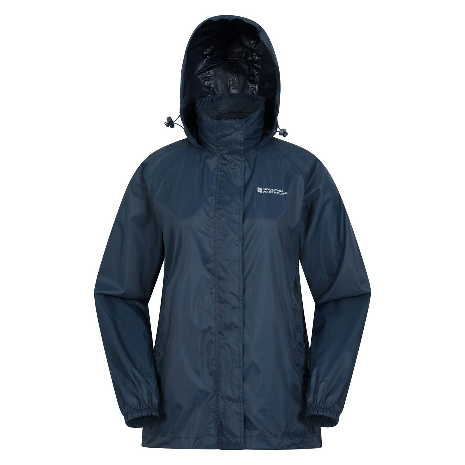 Mountain Warehouse Women's Pakka Ii Waterproof Jacket - Navy - 10 Uk - Navy - 100% Polyester