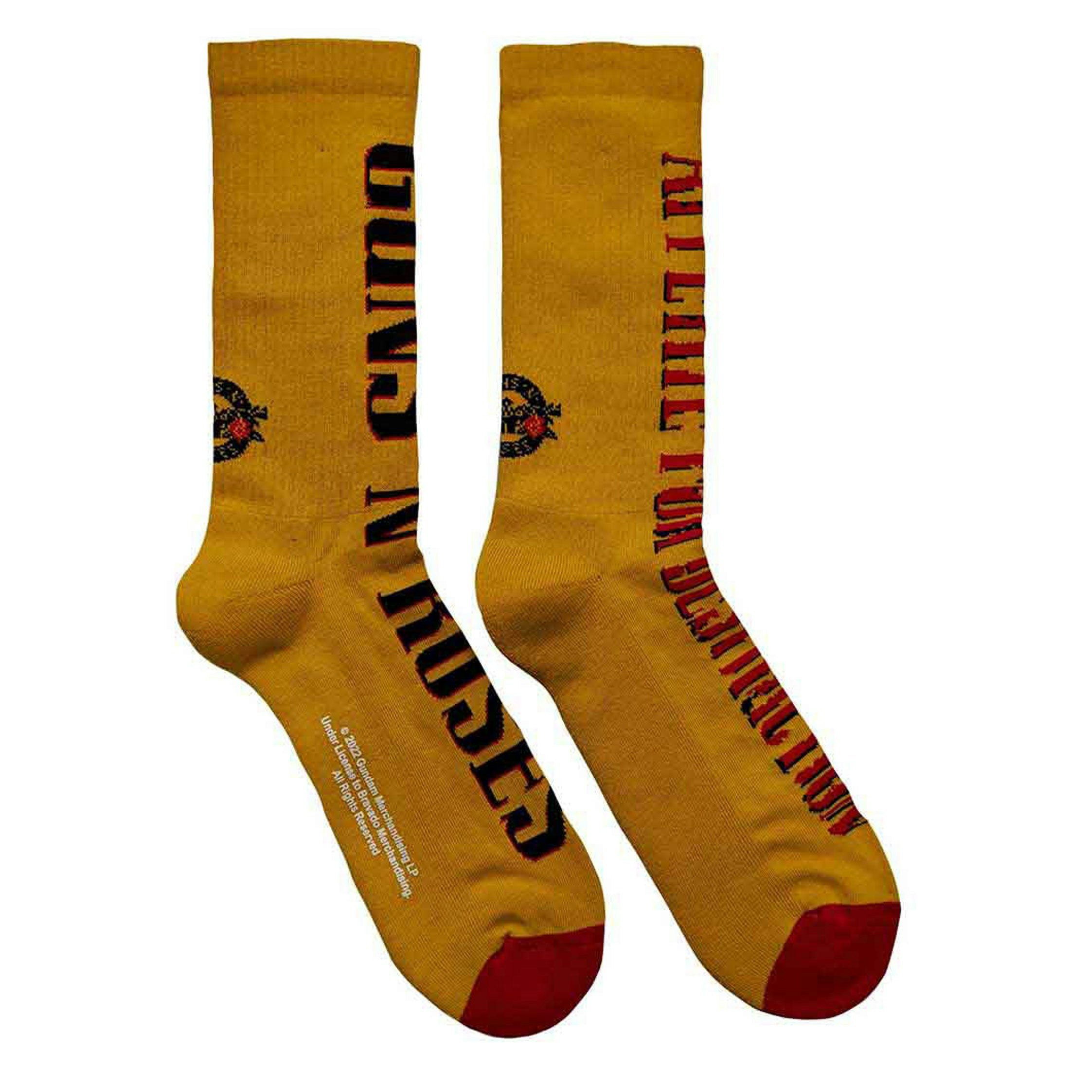 Paradiso Clothing Guns N' Roses Appetite For Destruction Terry Socks