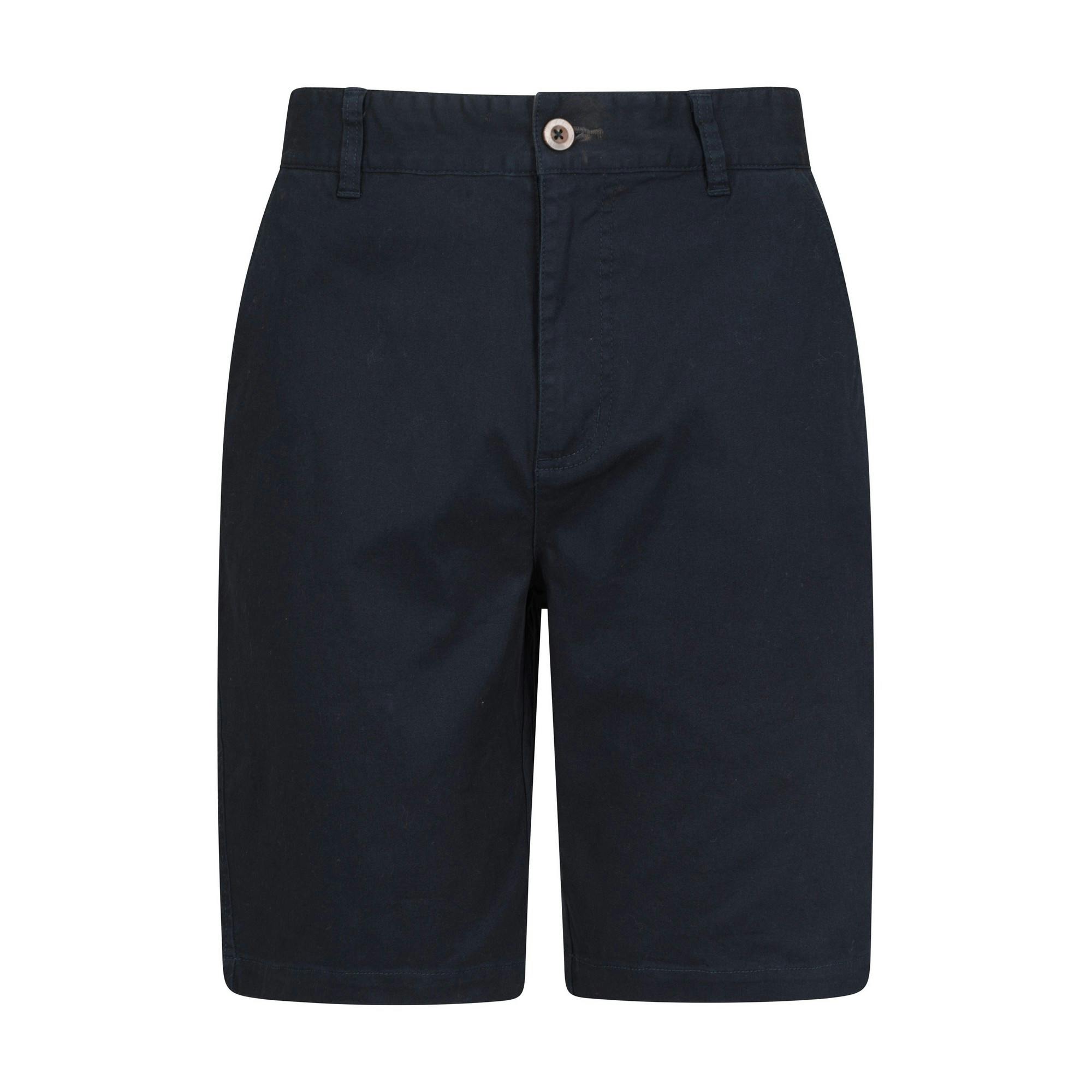 Mountain Warehouse Men's Organic Chino Shorts - Navy - 36R - Navy - 100% Cotton