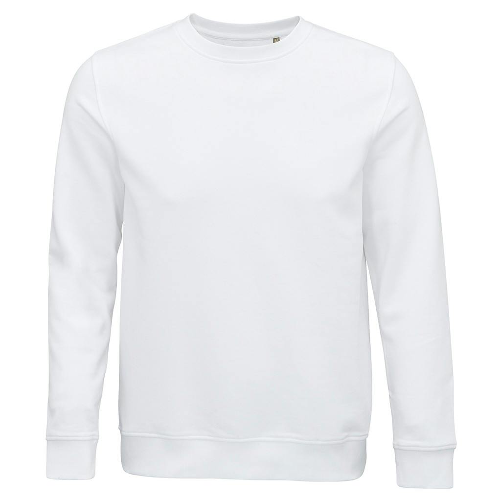 Sol's Men's White Comet Sweatshirt In | Size: Xs - Image 3