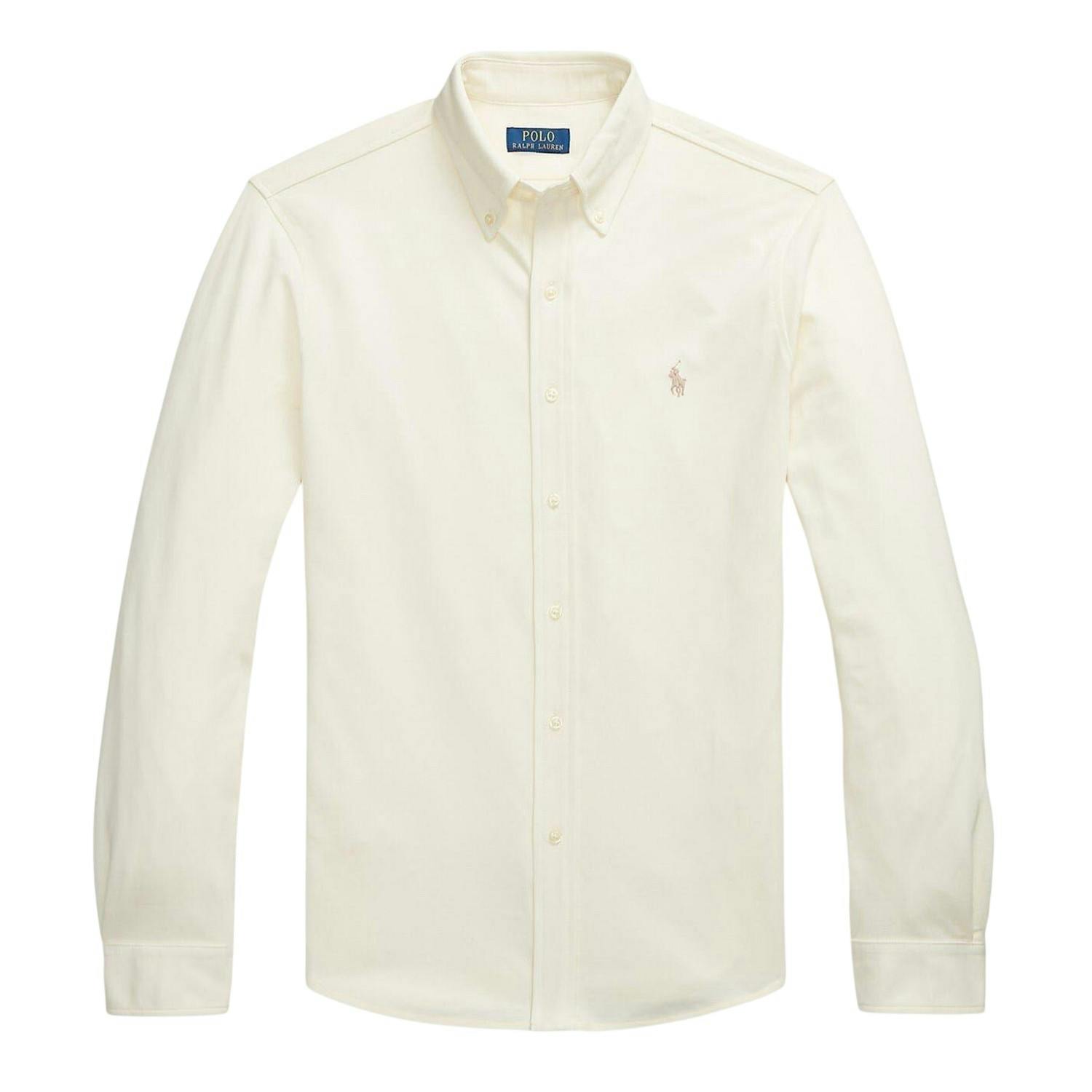 Ralph Lauren Men's Premium Cotton Button-Down Shirt - Parcht - Xl - Parcht - 100% Cotton