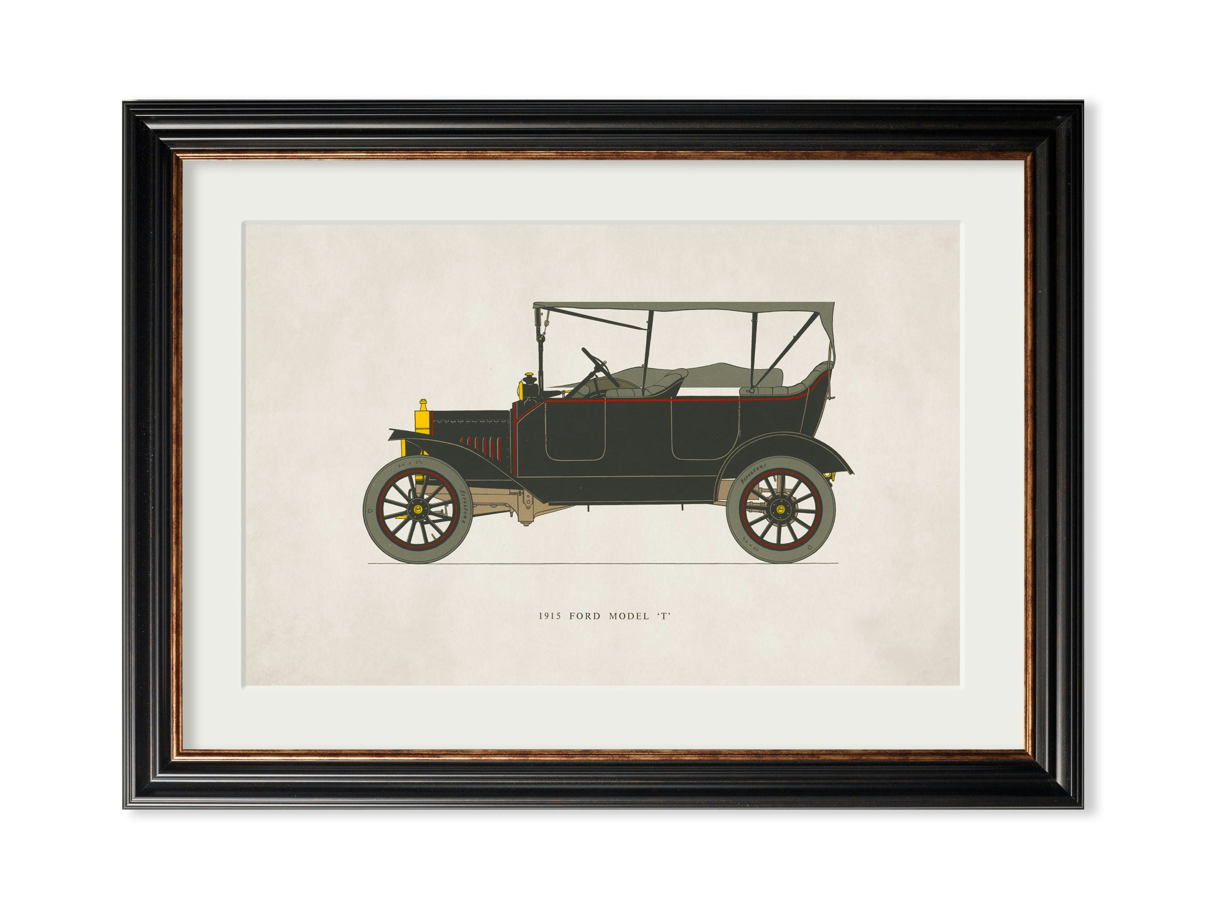 Rackhams 1915 Ford Model 'T' - 35 X 50Cm - York Slim