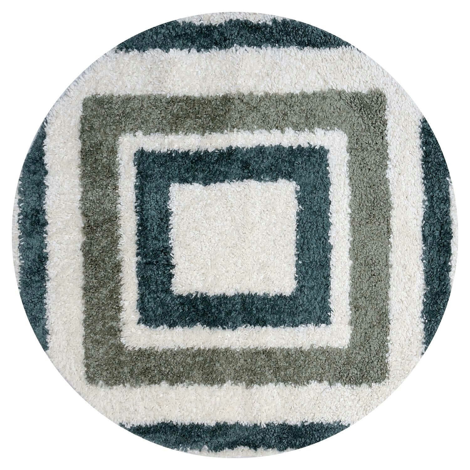 The Rugs Green Moodi Shaggy Marina Rug - Ø 120 Cm