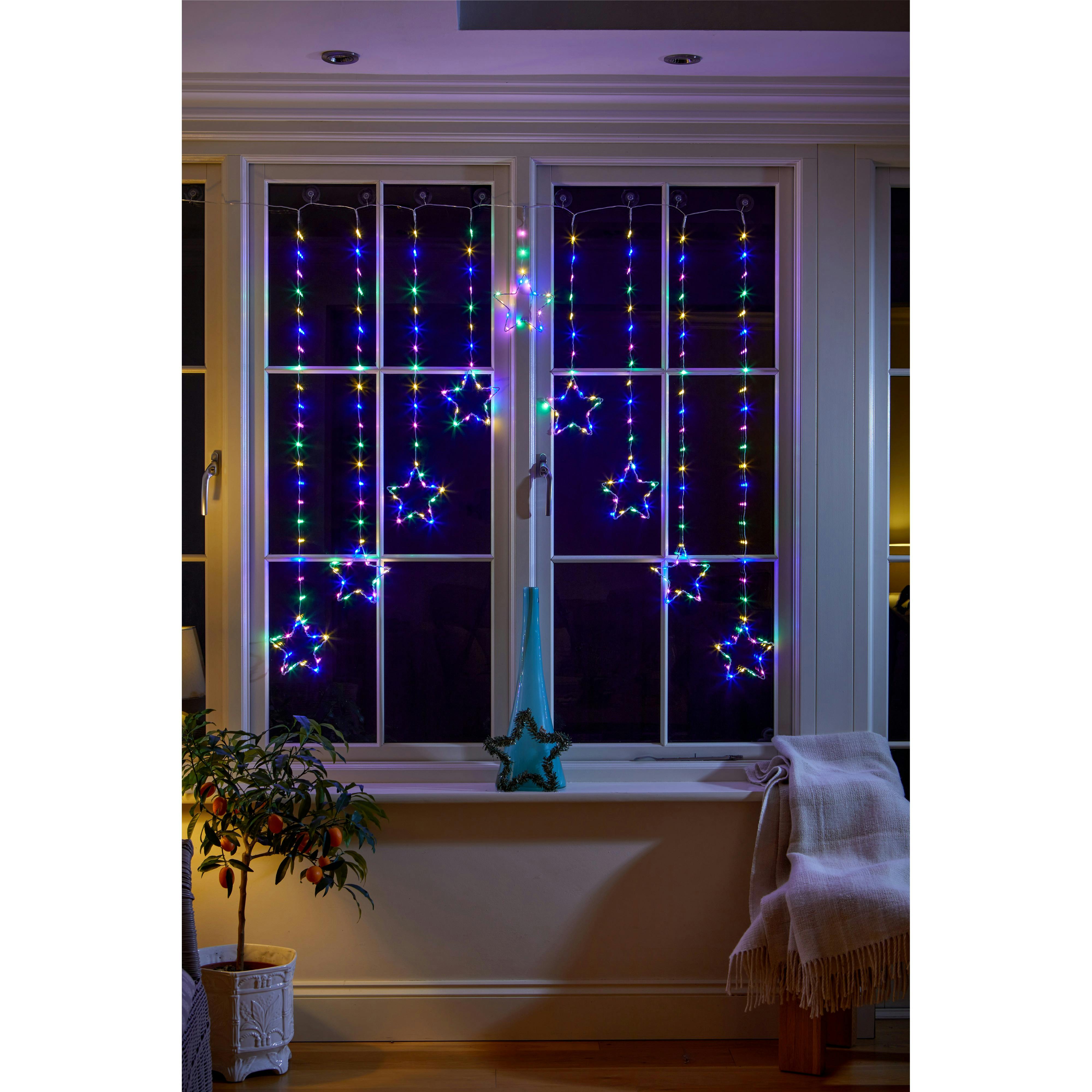 Rackhams Light Star Curtain S Multi Coloured