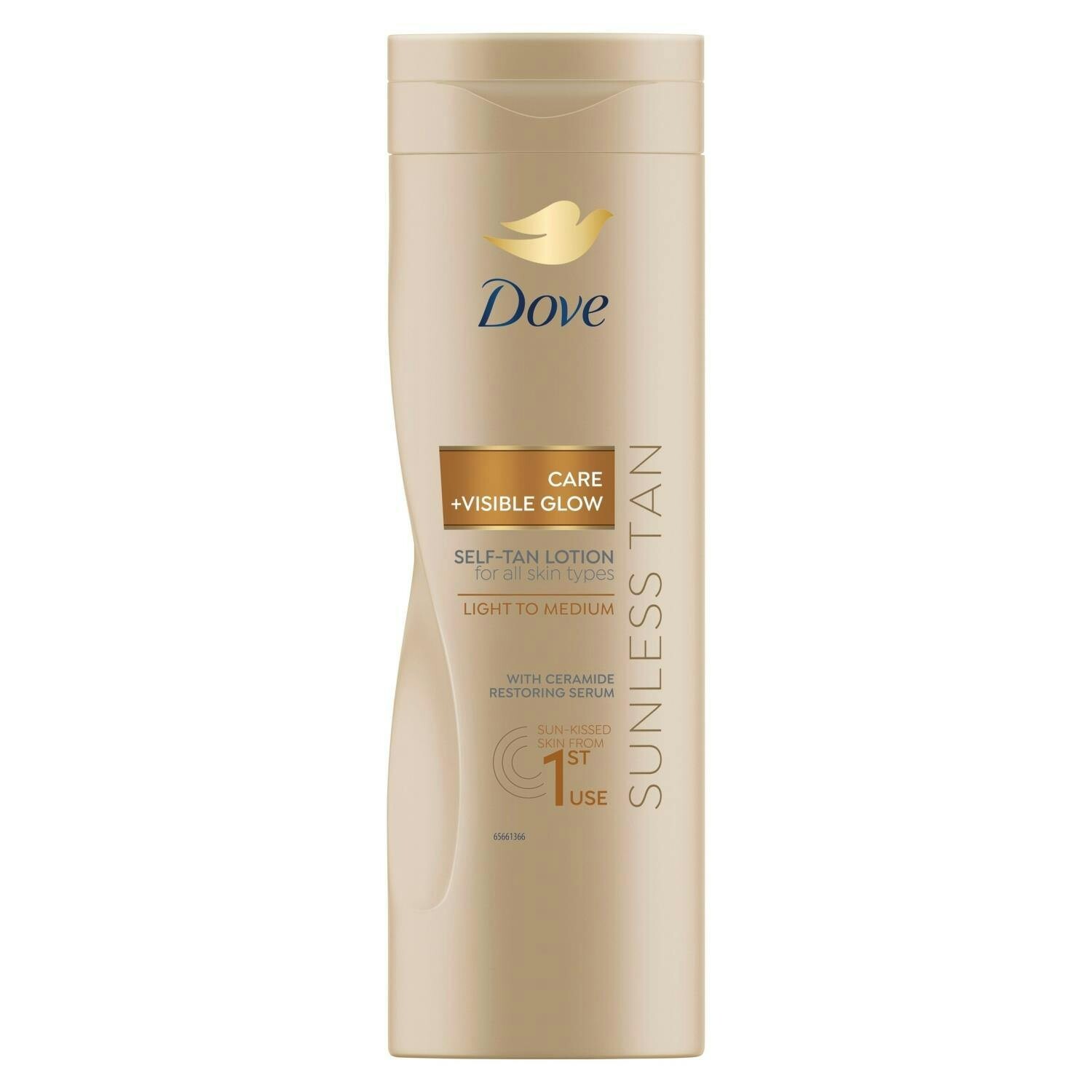 Dove Light Visible Glow Self-Tan Lotion Nourishing Care To Medium Skin, 12X400ml