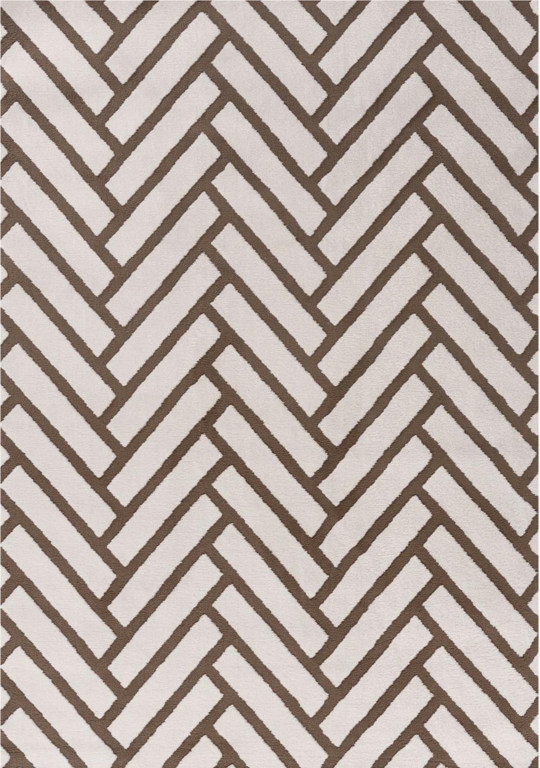The Rugs Brown Loft Chevron Rug - 240X340 Cm
