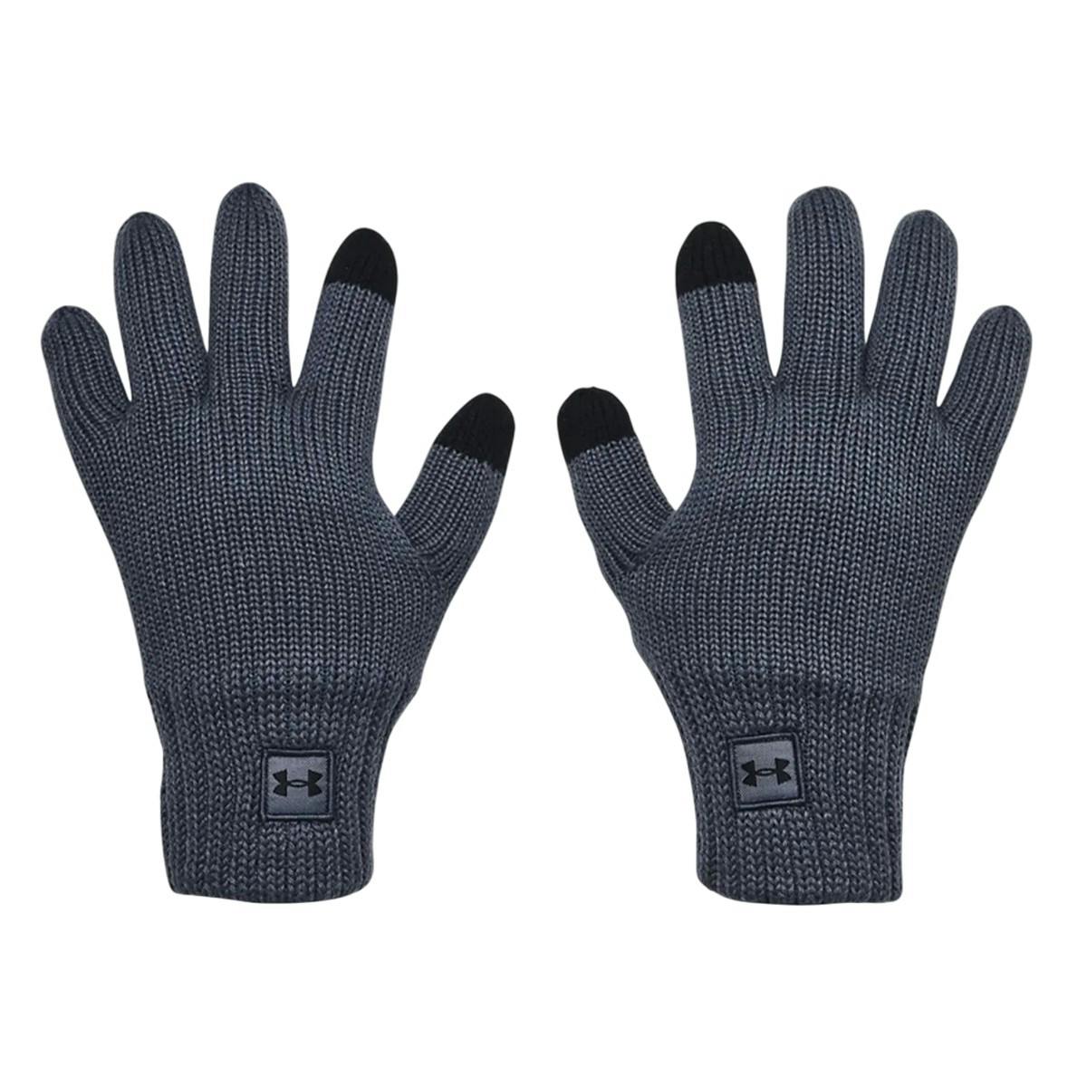 Under Armour Grey Halftime Full Finger Wool Winter Gloves - L-Xl