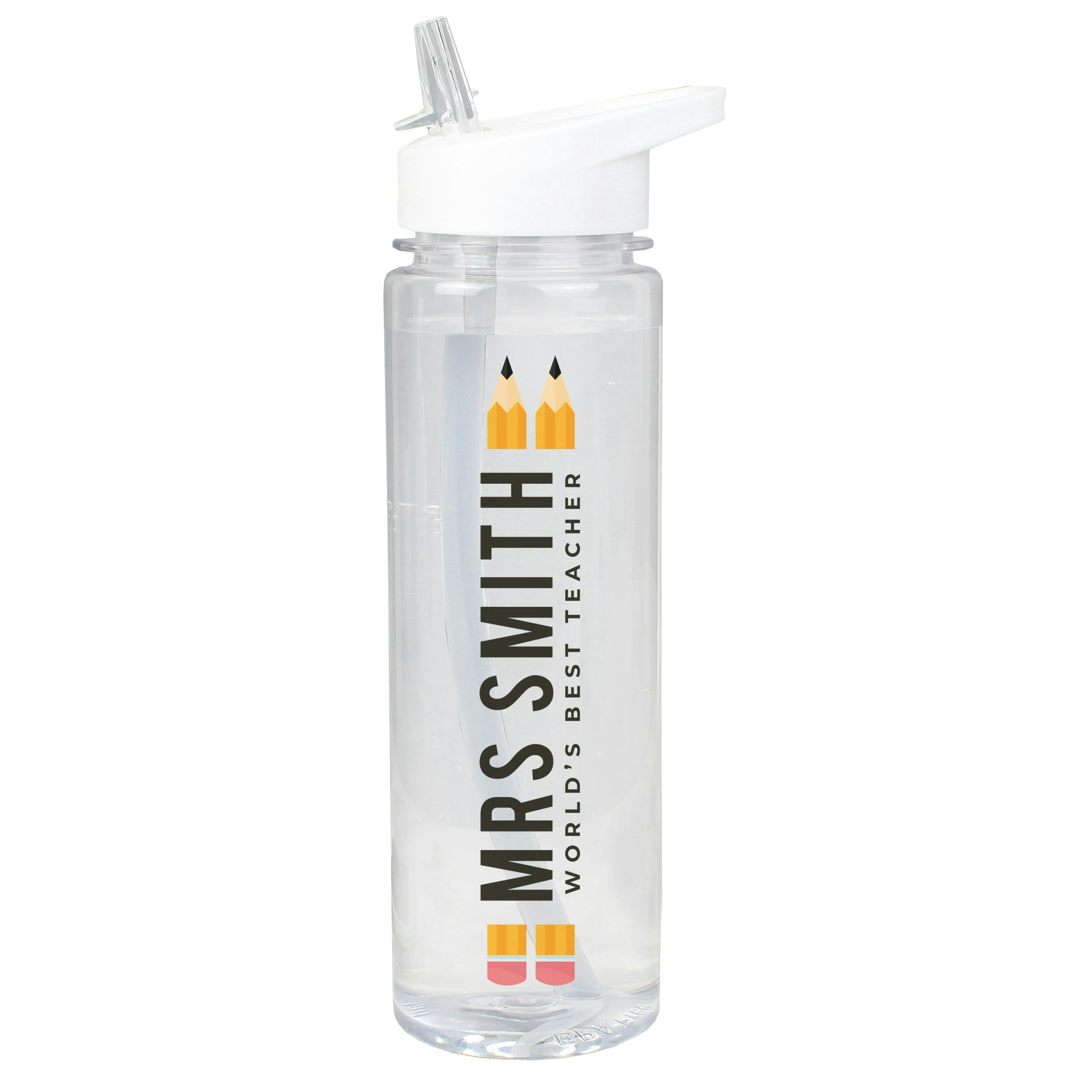 Personalised Memento Company White Personalised Teacher Water Bottle