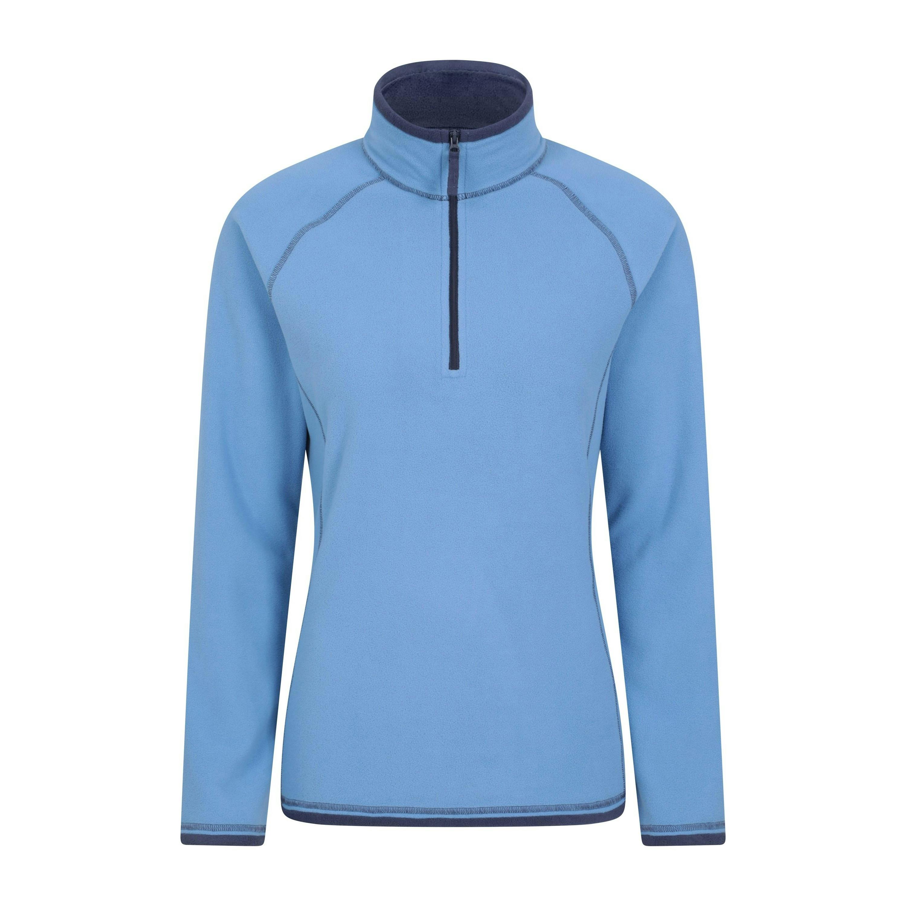 Mountain Warehouse Women's Dark/Blue Montana Half Zip Fleece Top - 16 Uk - 100% Polyester