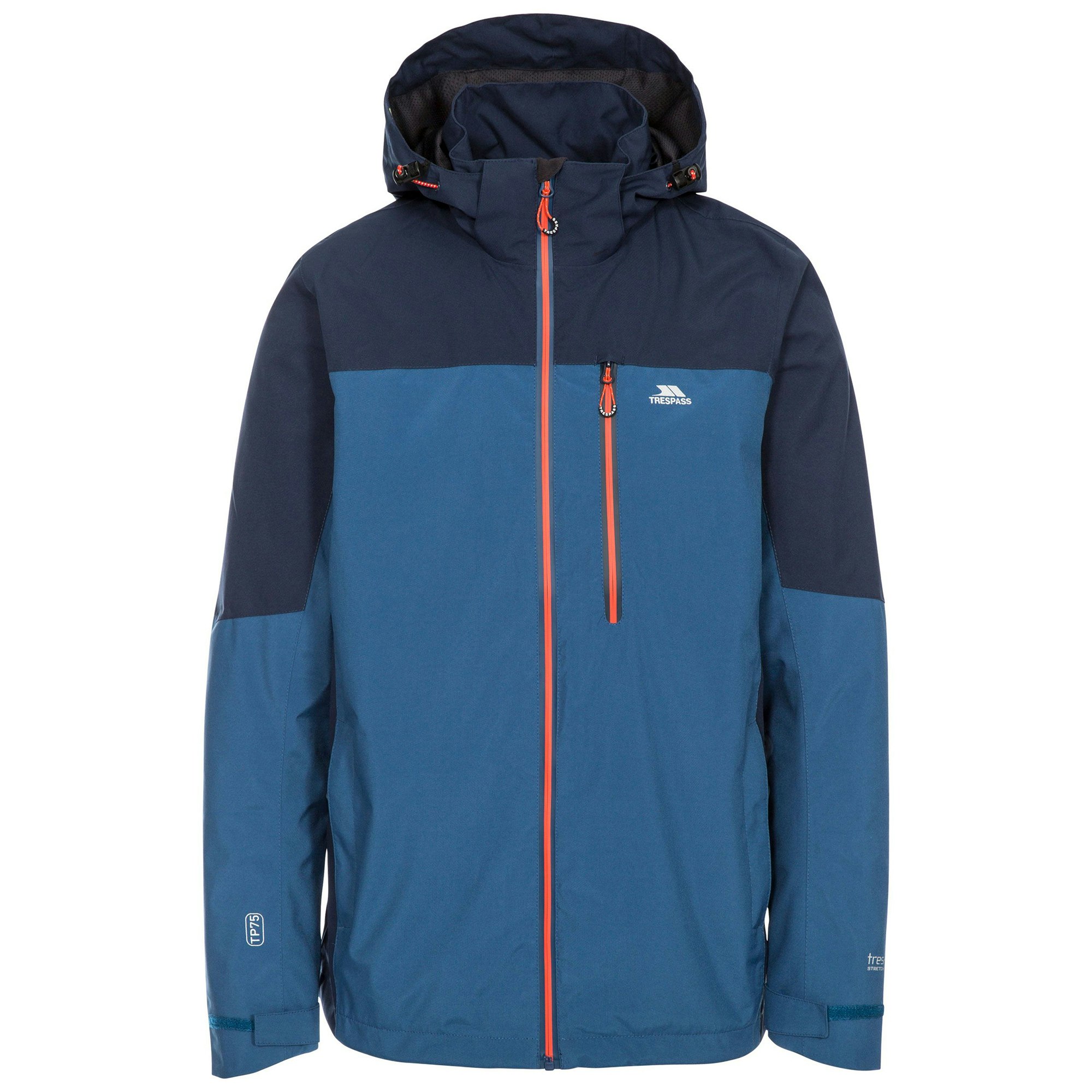 Trespass Men's Indigo Tappin Hooded Waterproof Jacket - Xxl