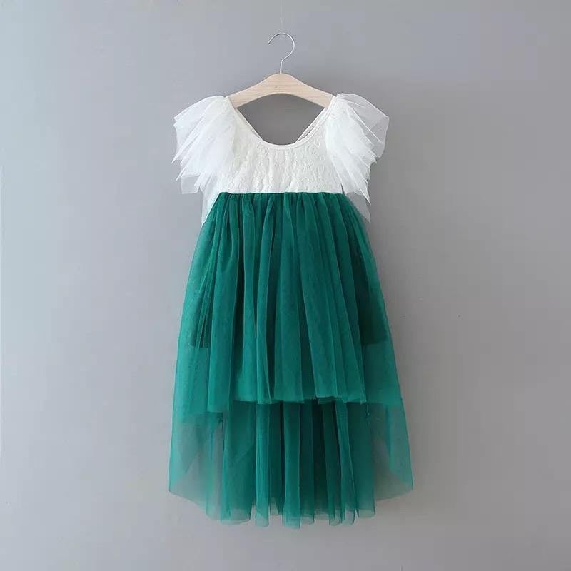 Uk Flower Girl Boutique Girls Green Uk Flower Boutique Bohemian Serendipity Dress - Hunter - 12/18 Months