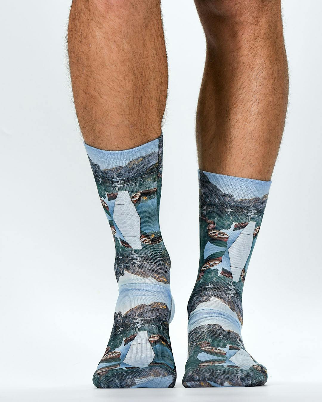 Jemsox Green Mountains Design Socks | Fun, Colourful & Comfortable Socks