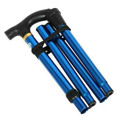 Kav Purple Walking Stick, Easy Adjustable Height Folding Extendable Walking Cane, Lightweight Flexible And Durable Walking Aid Collapsible Walking Stick - Floral