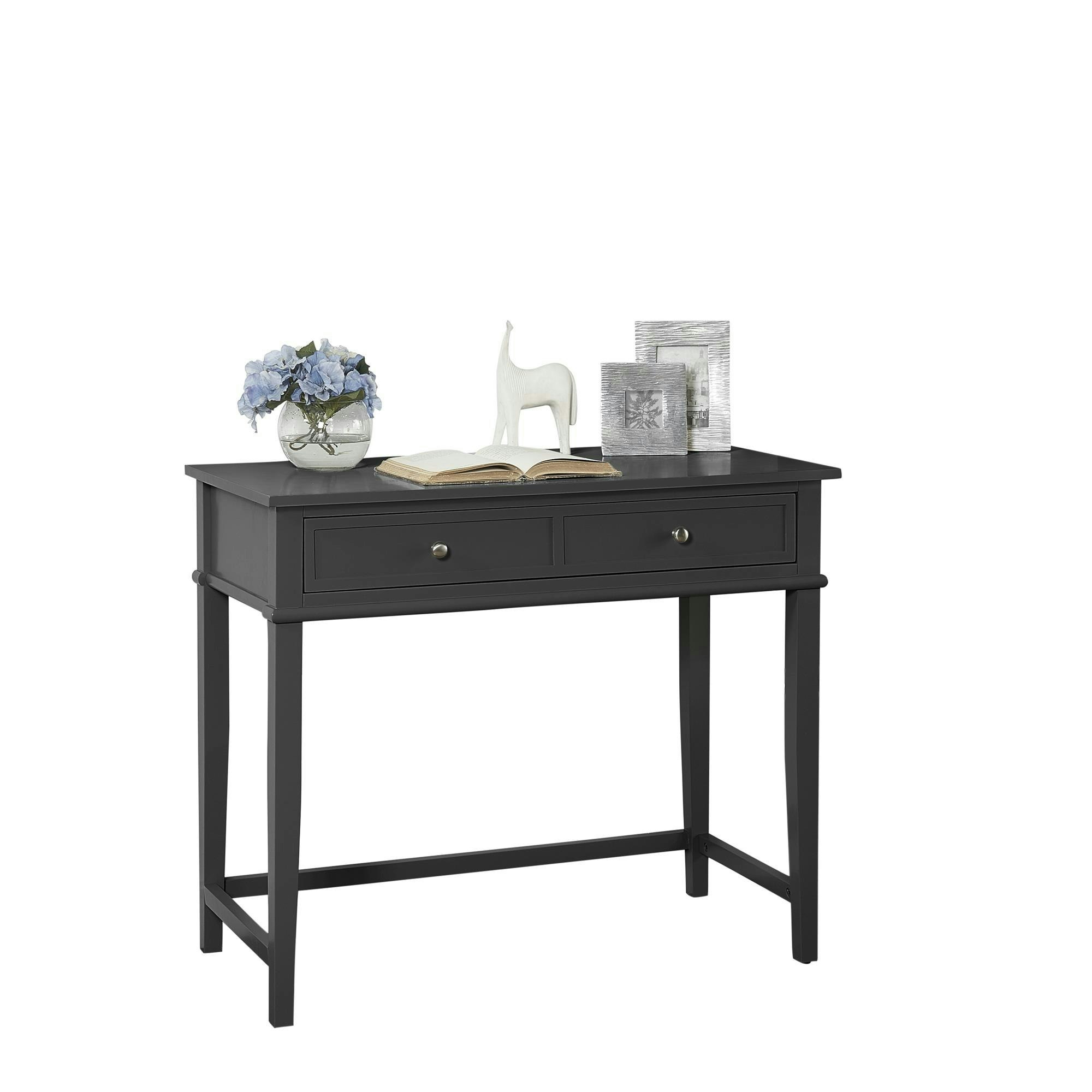 Dorel Home Black Franklin Writing Desk With 1 Drawer