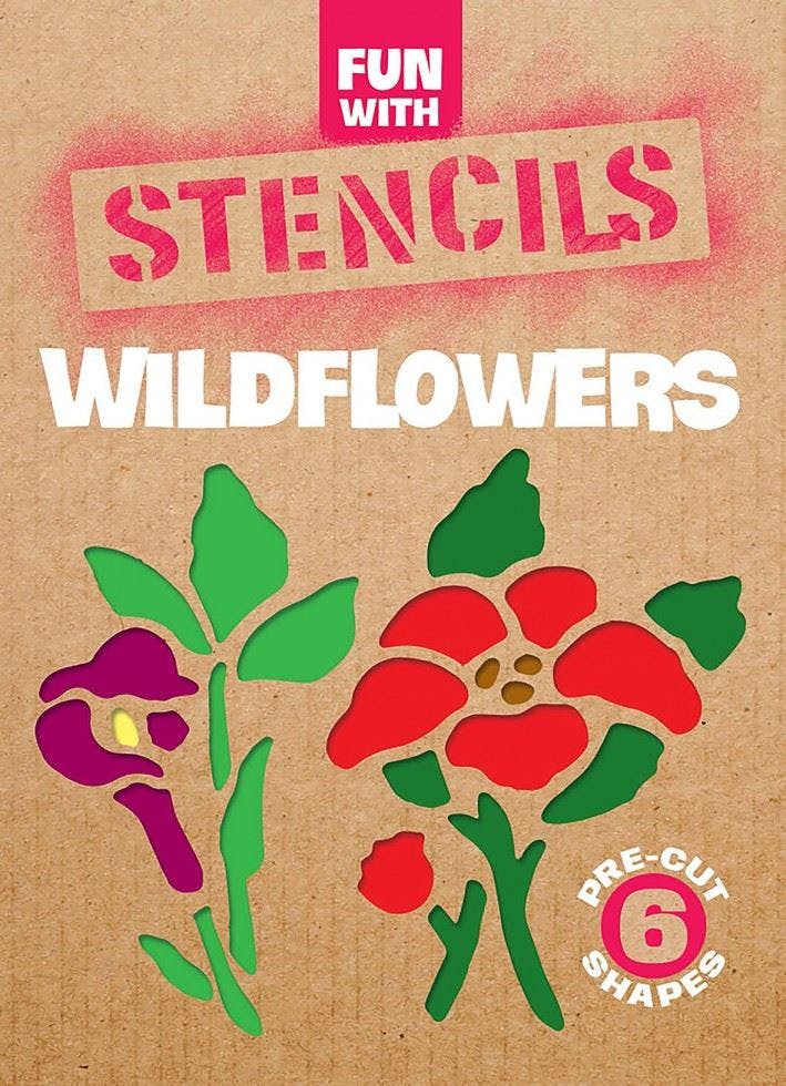 Fun with Wildflowers Stencils Wildflowers by Paul E. Kennedy (Paperback Book) - Image 2