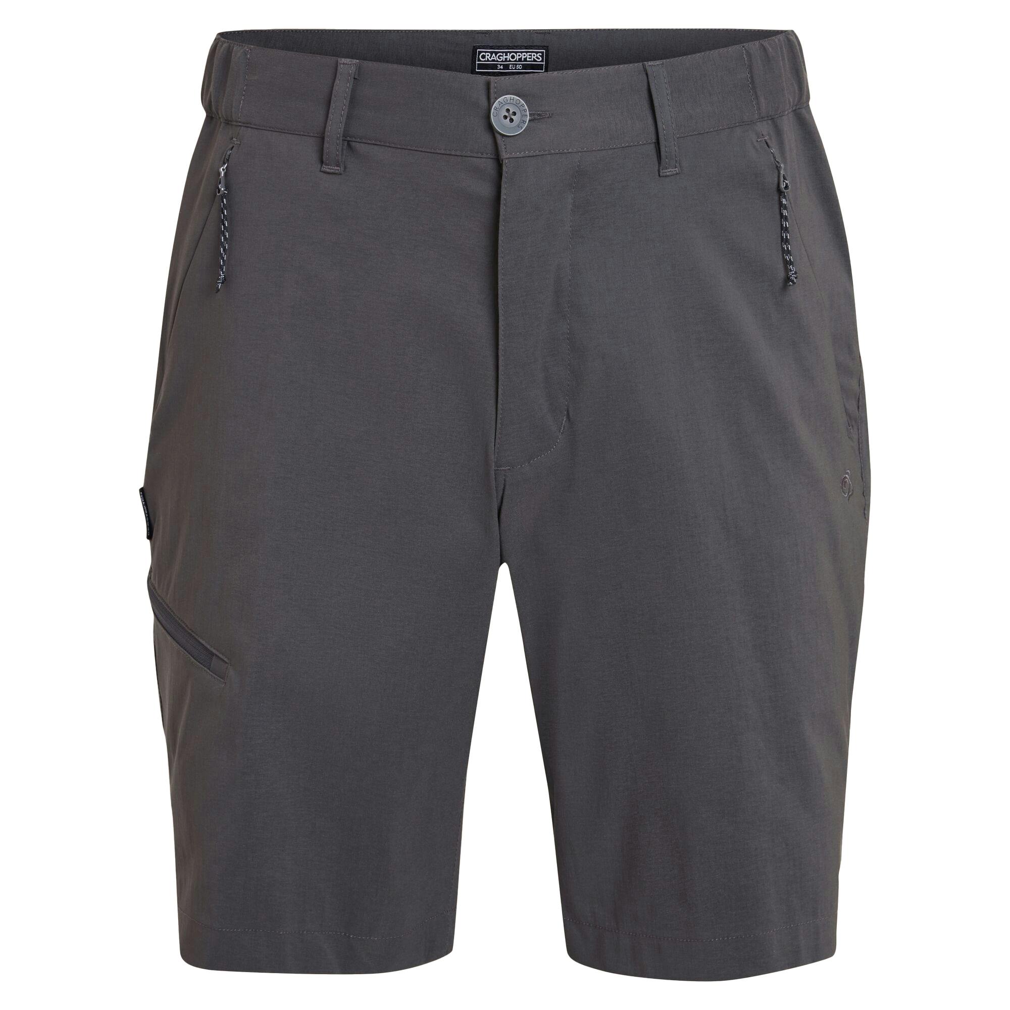 Craghoppers Men's Dark Kiwi Pro Iii Casual Shorts - Lead - 40R - Lead - 100% Mixed
