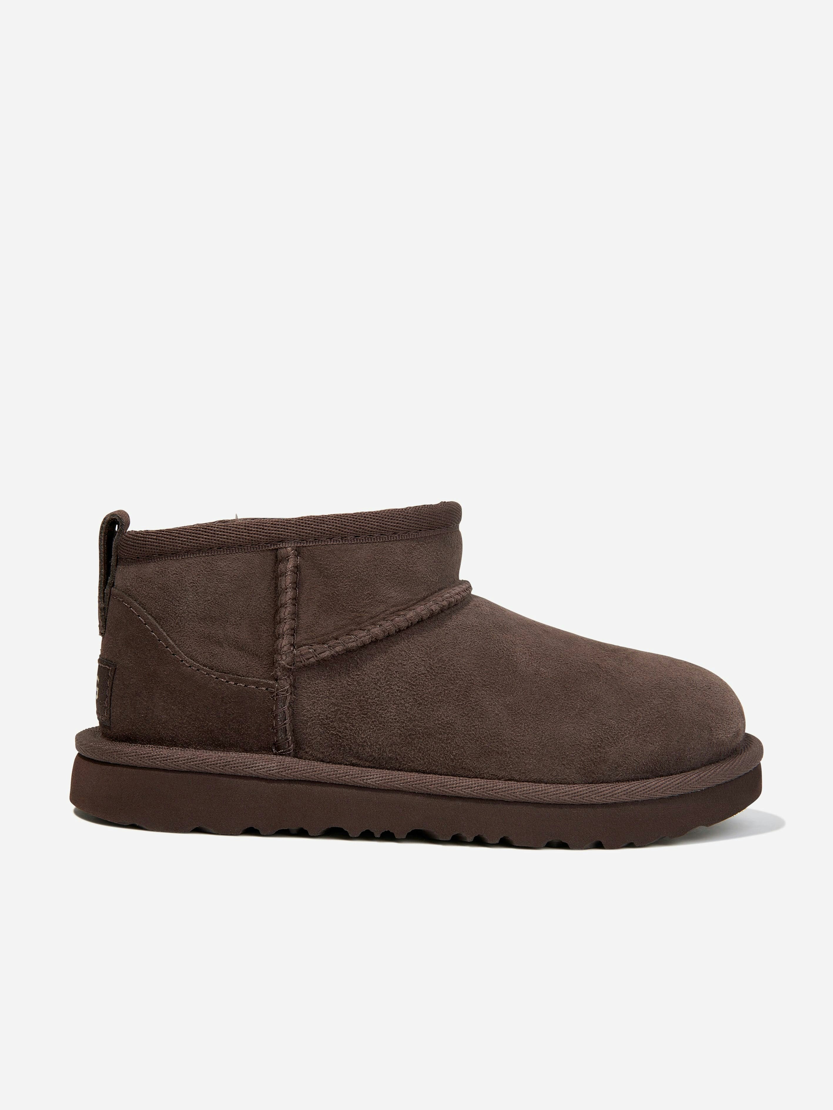 Ugg Brown Kids Classic Ultra Mini Boots In - Eu 28.5 Uk 10 Us 11