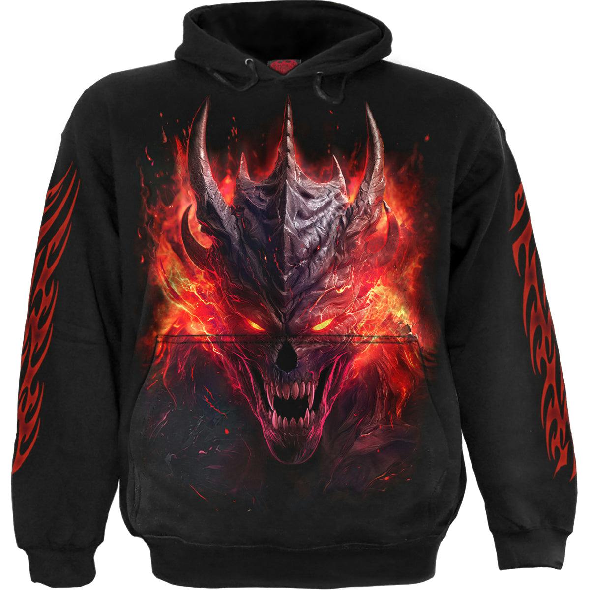 Spiral Direct Black Riff Burner - Hoody - Xl